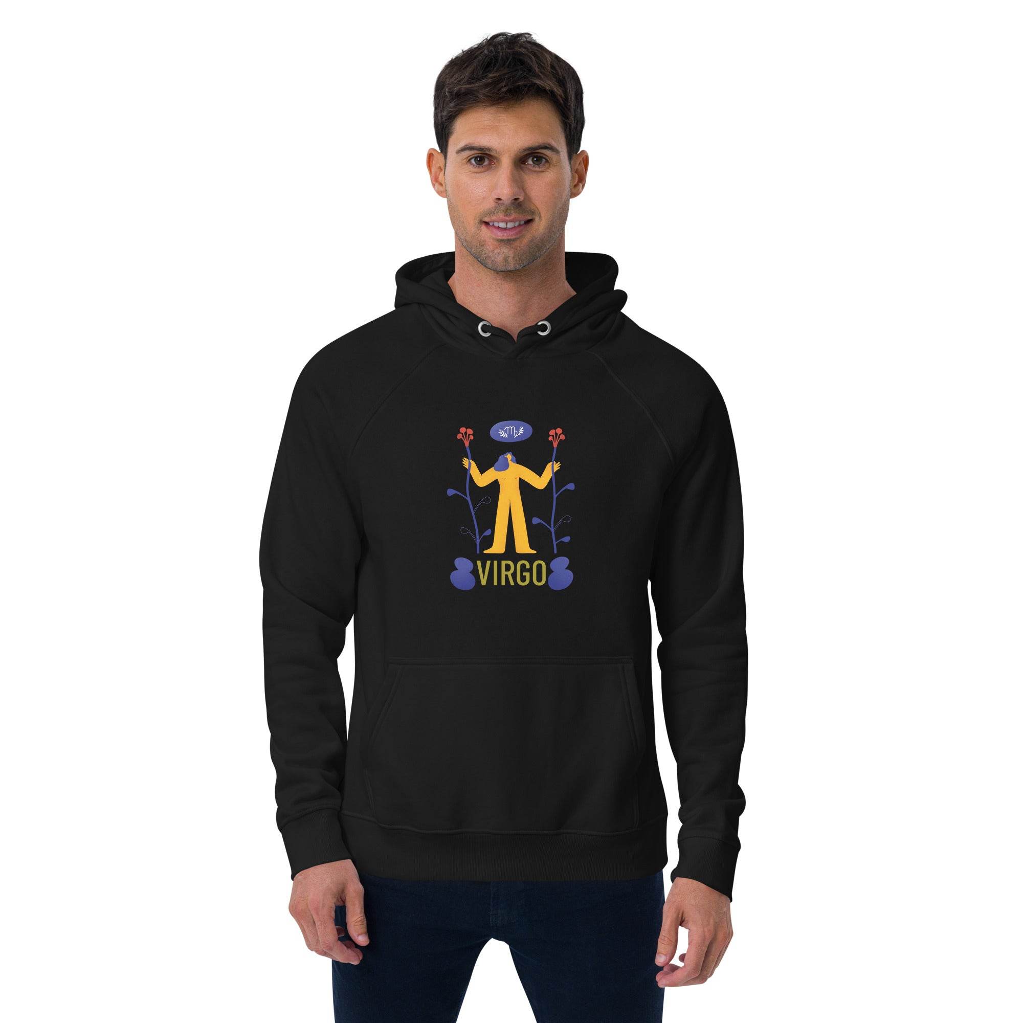 Virgo Unisex Eco Raglan Hoodie - Raw Edition -