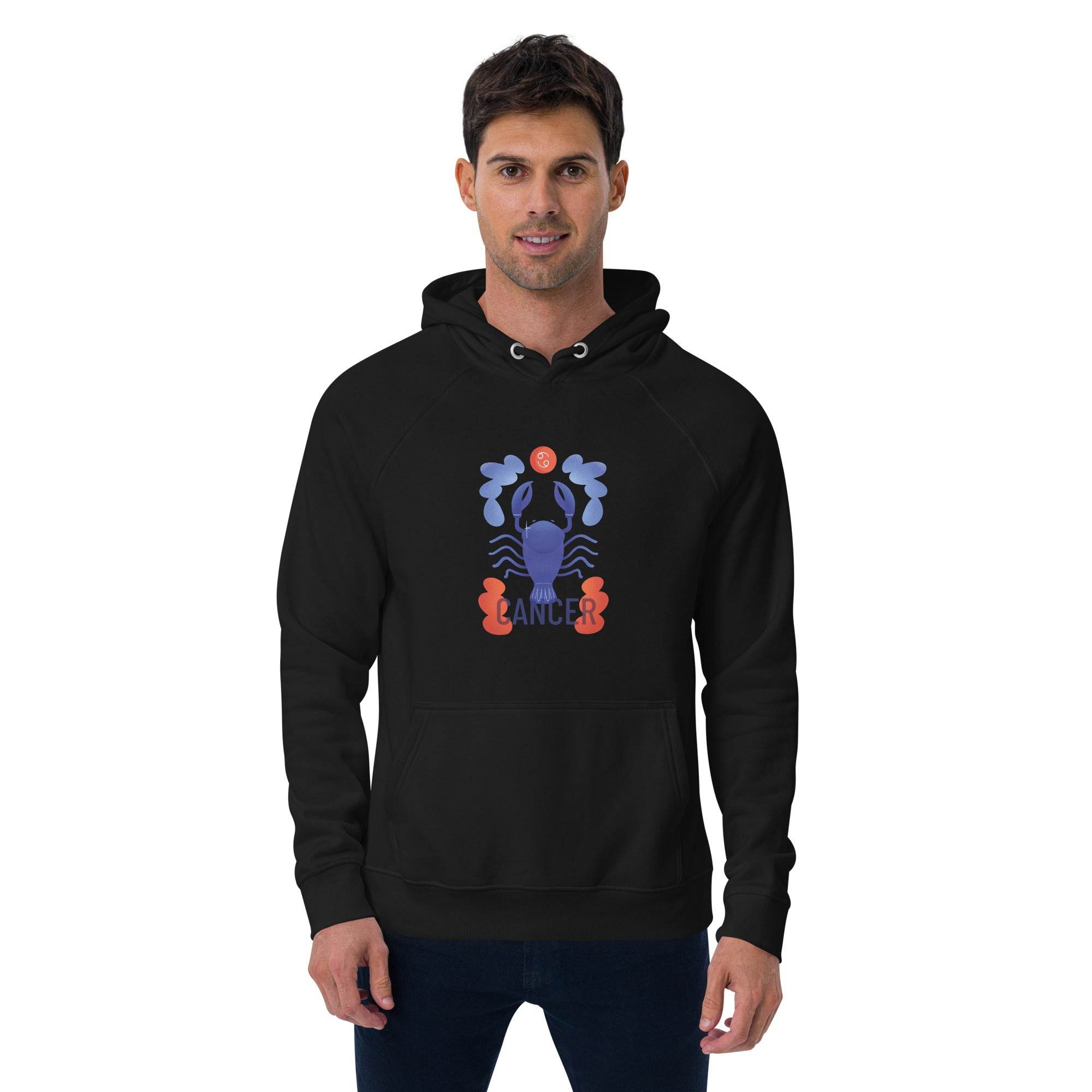 Cancer Unisex Eco Raglan Hoodie - Raw Edition -
