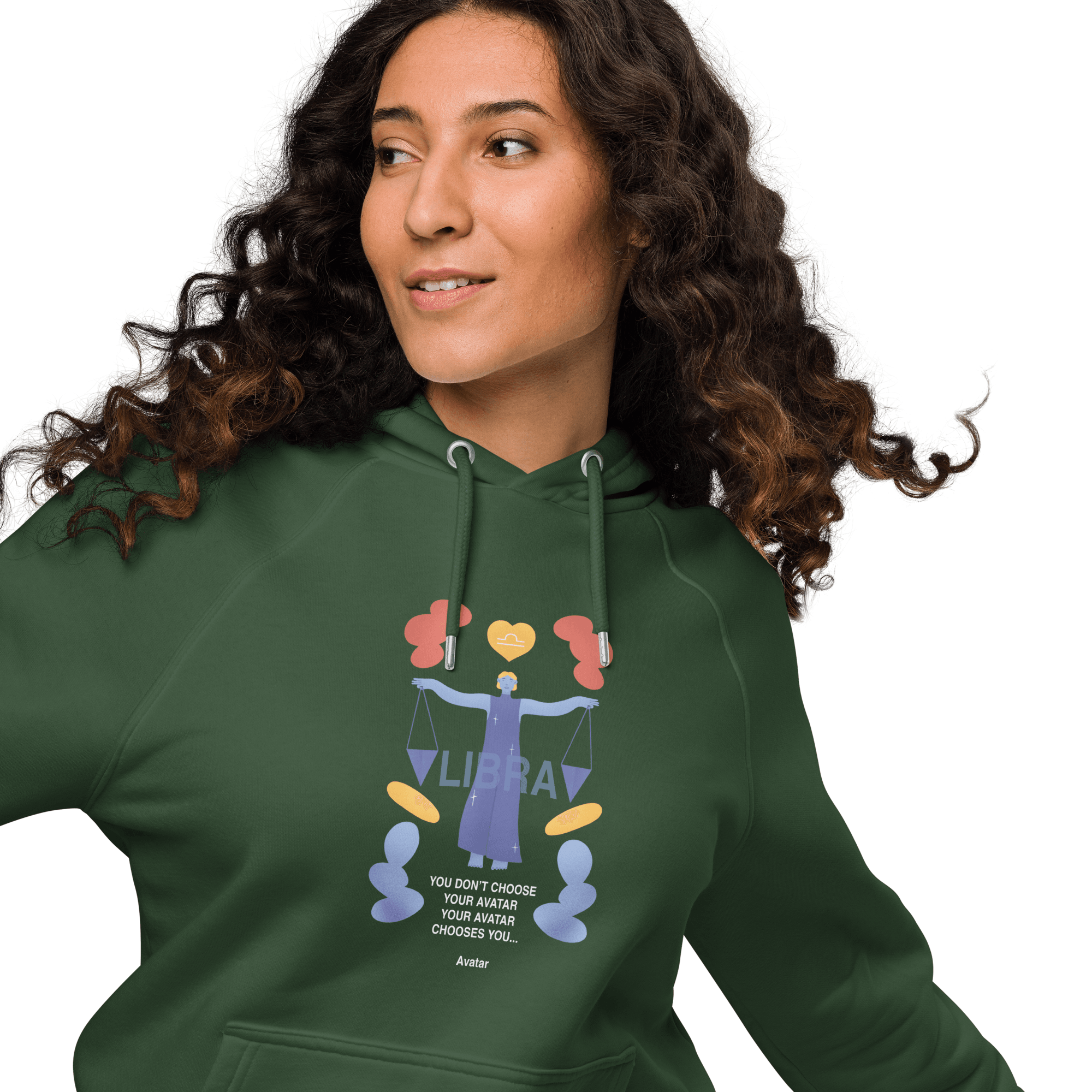 Libra Unisex Eco Raglan Hoodie - Avatar Edition -