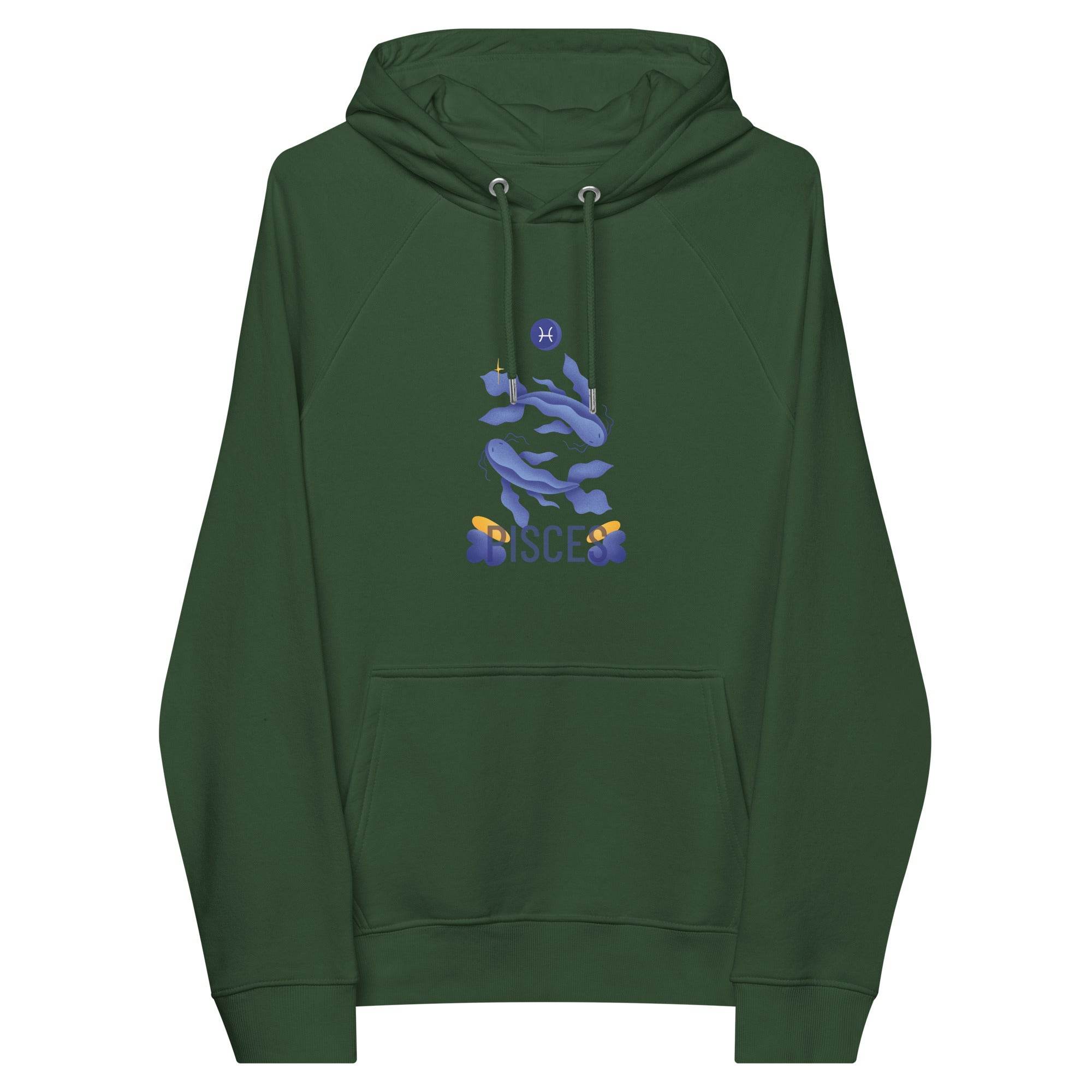 Pisces Unisex Eco Raglan Hoodie - Raw Edition -