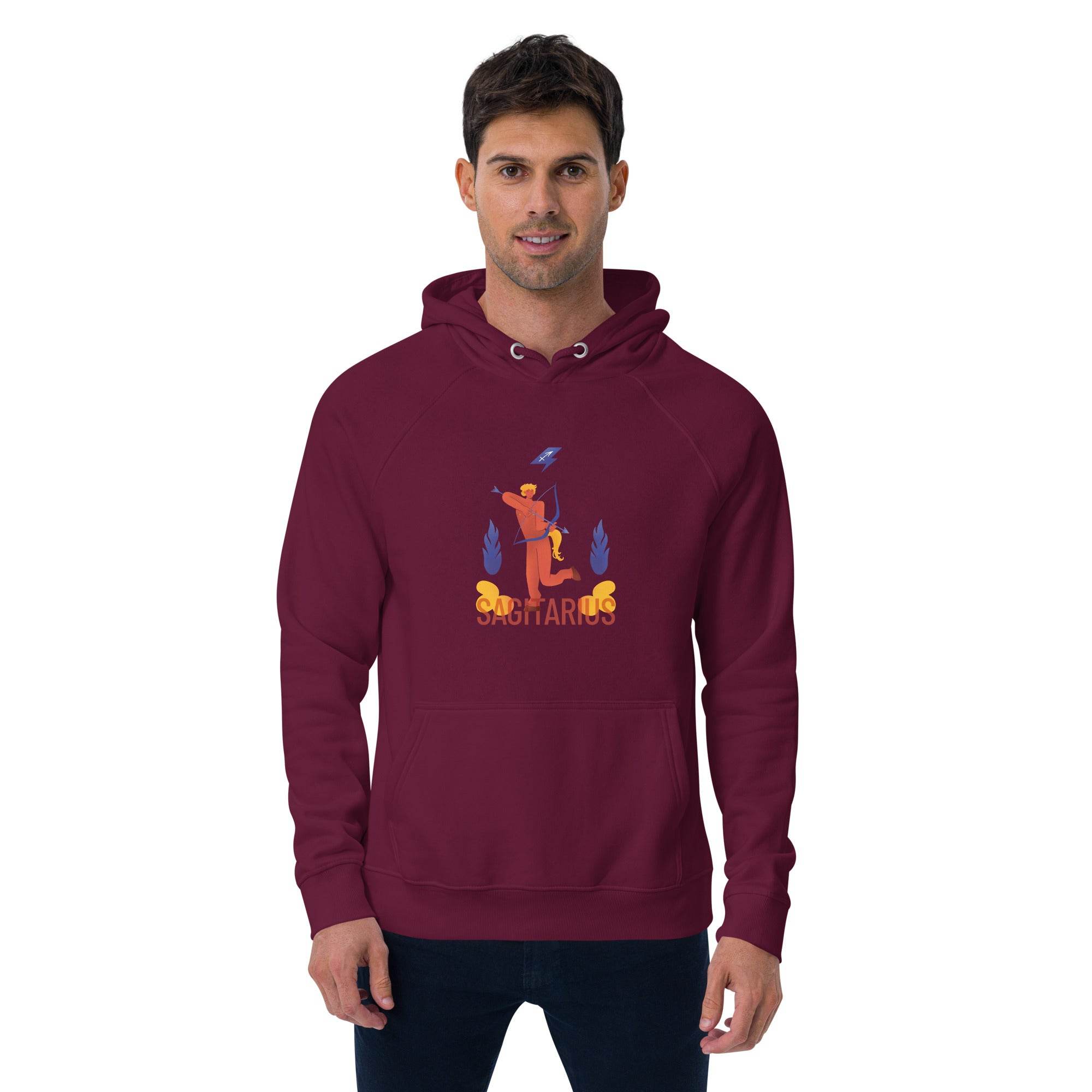 Sagittarius Unisex Eco Raglan Hoodie - Raw Edition -