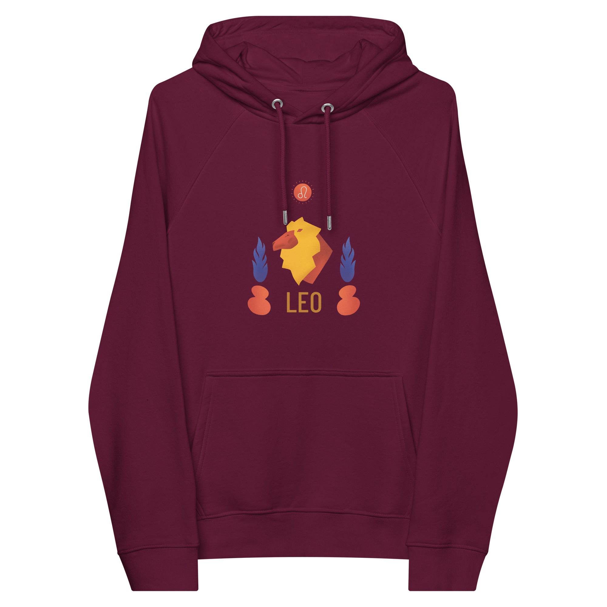 Leo Unisex Eco Raglan Hoodie - Raw Edition -