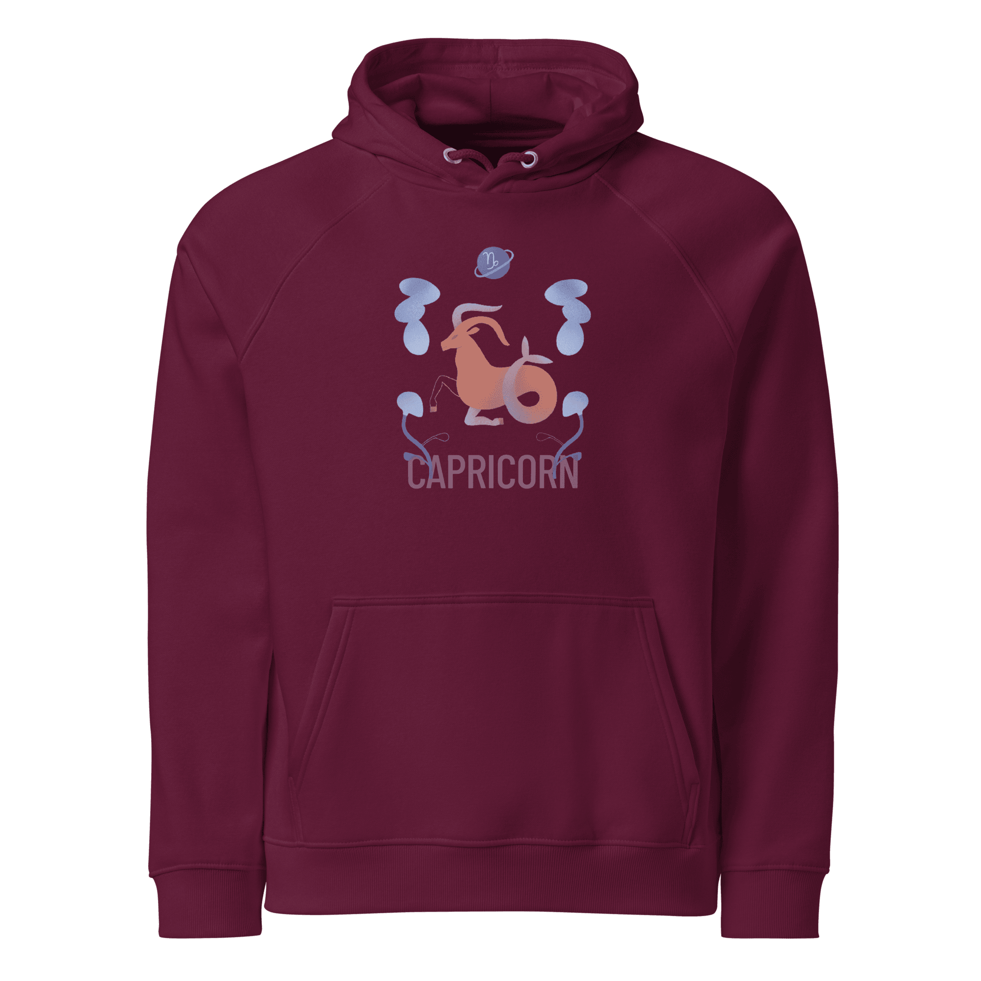 Capricorn Unisex Eco Raglan Hoodie - Raw Edition -
