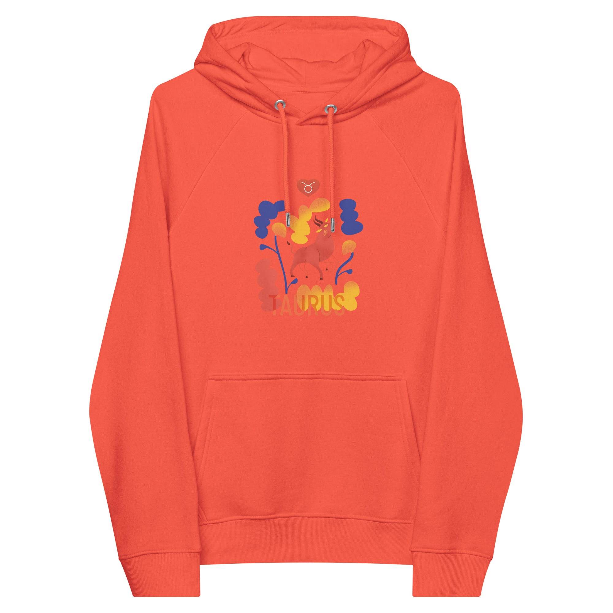 TAURUS Unisex Eco Raglan Hoodie Raw -