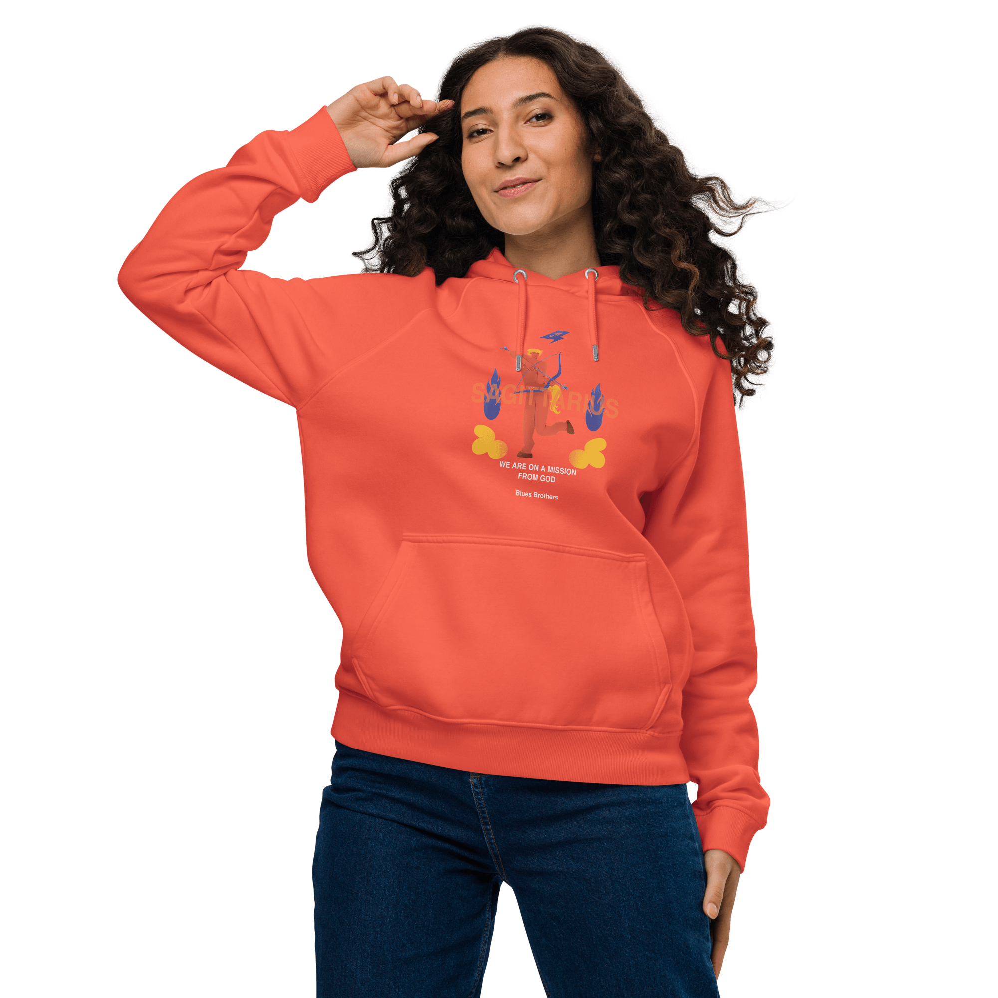 Sagittarius Unisex Eco Raglan Hoodie - The Blues Brothers Edition -