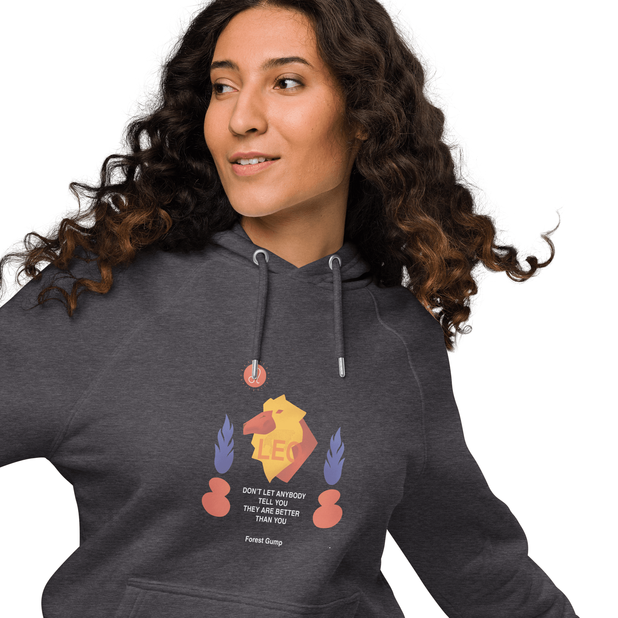 Leo Unisex Eco Raglan Hoodie - Forrest Gump Edition -
