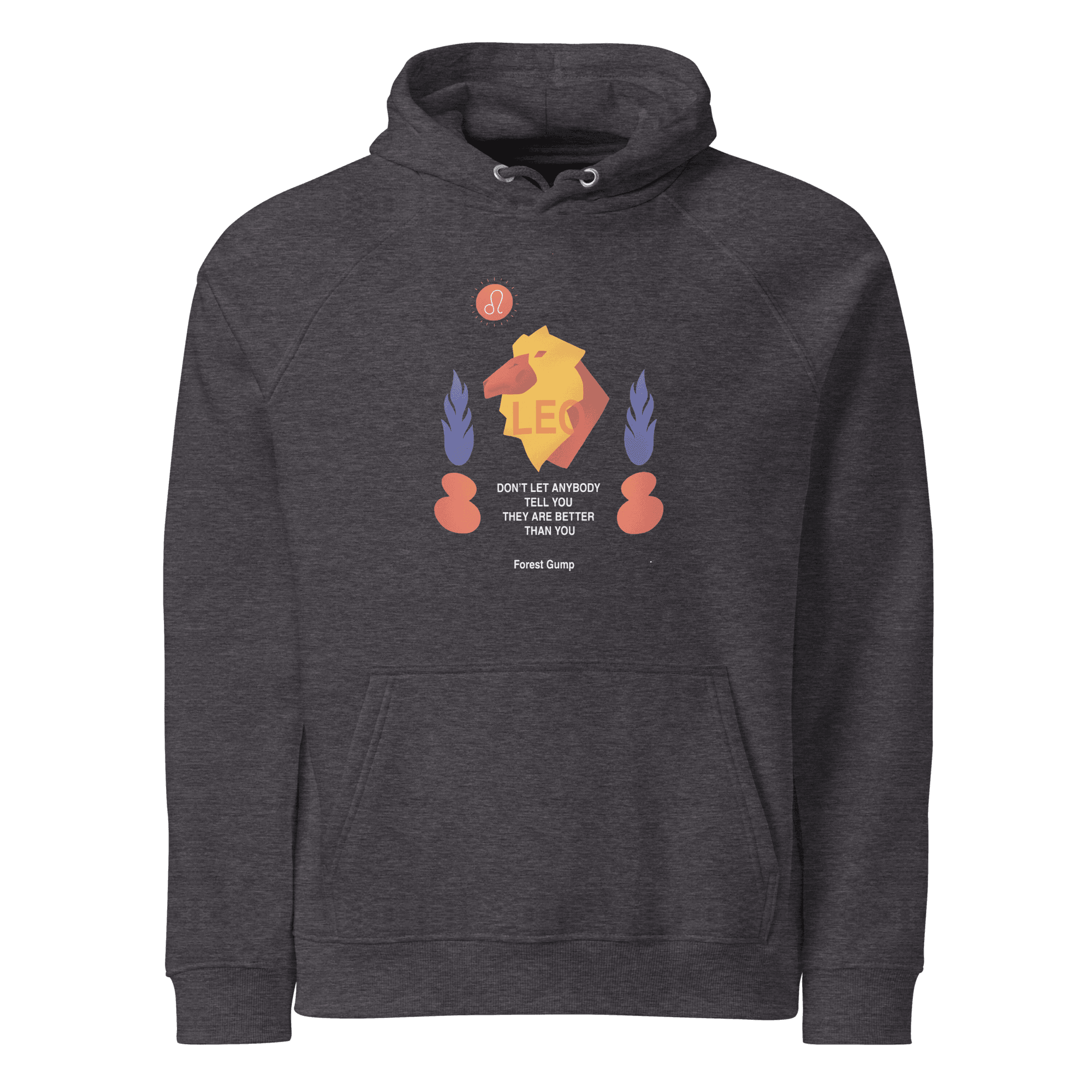 Leo Unisex Eco Raglan Hoodie - Forrest Gump Edition -