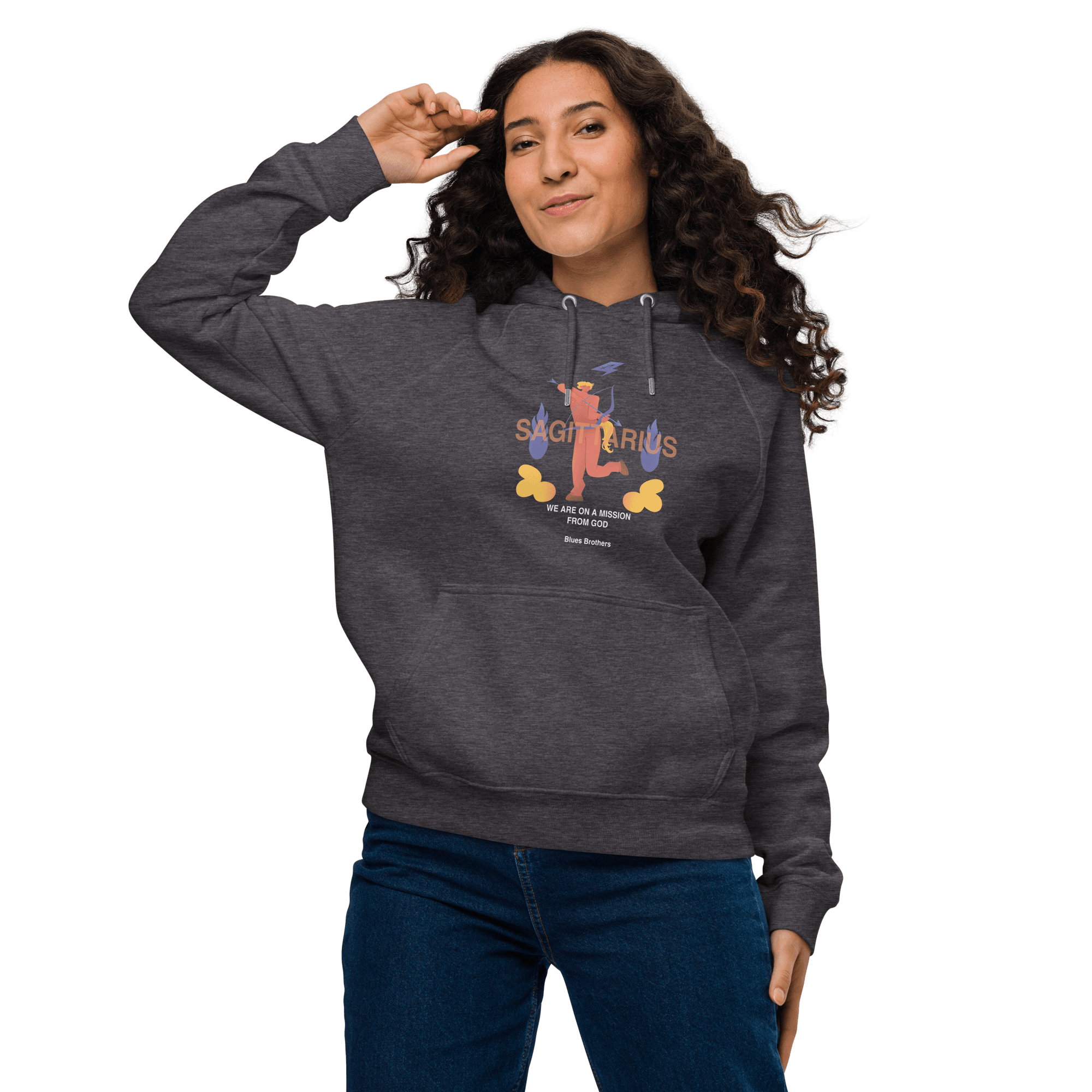 Sagittarius Unisex Eco Raglan Hoodie - The Blues Brothers Edition -