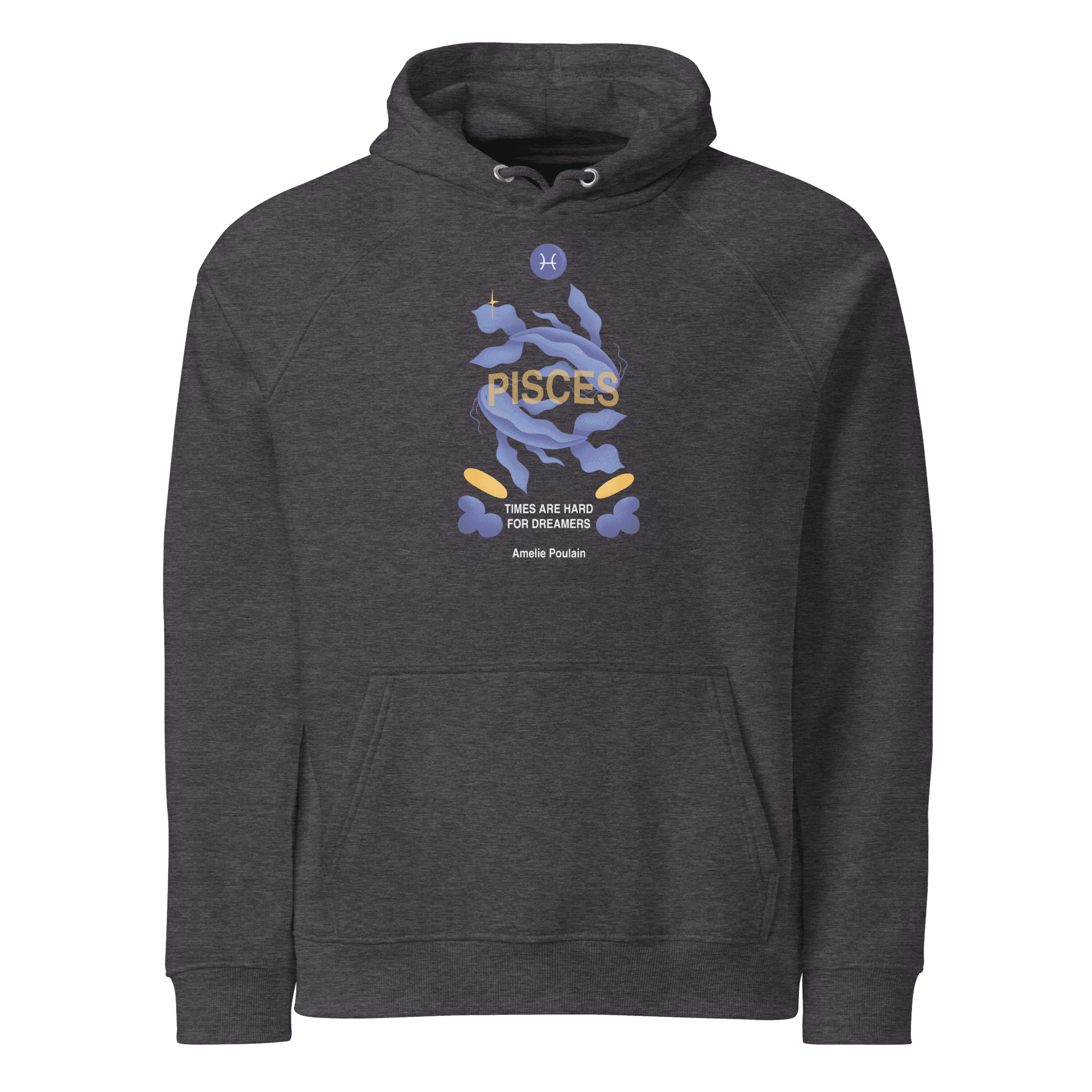Pisces Unisex Eco Raglan Hoodie - Amelie Poulain Edition -