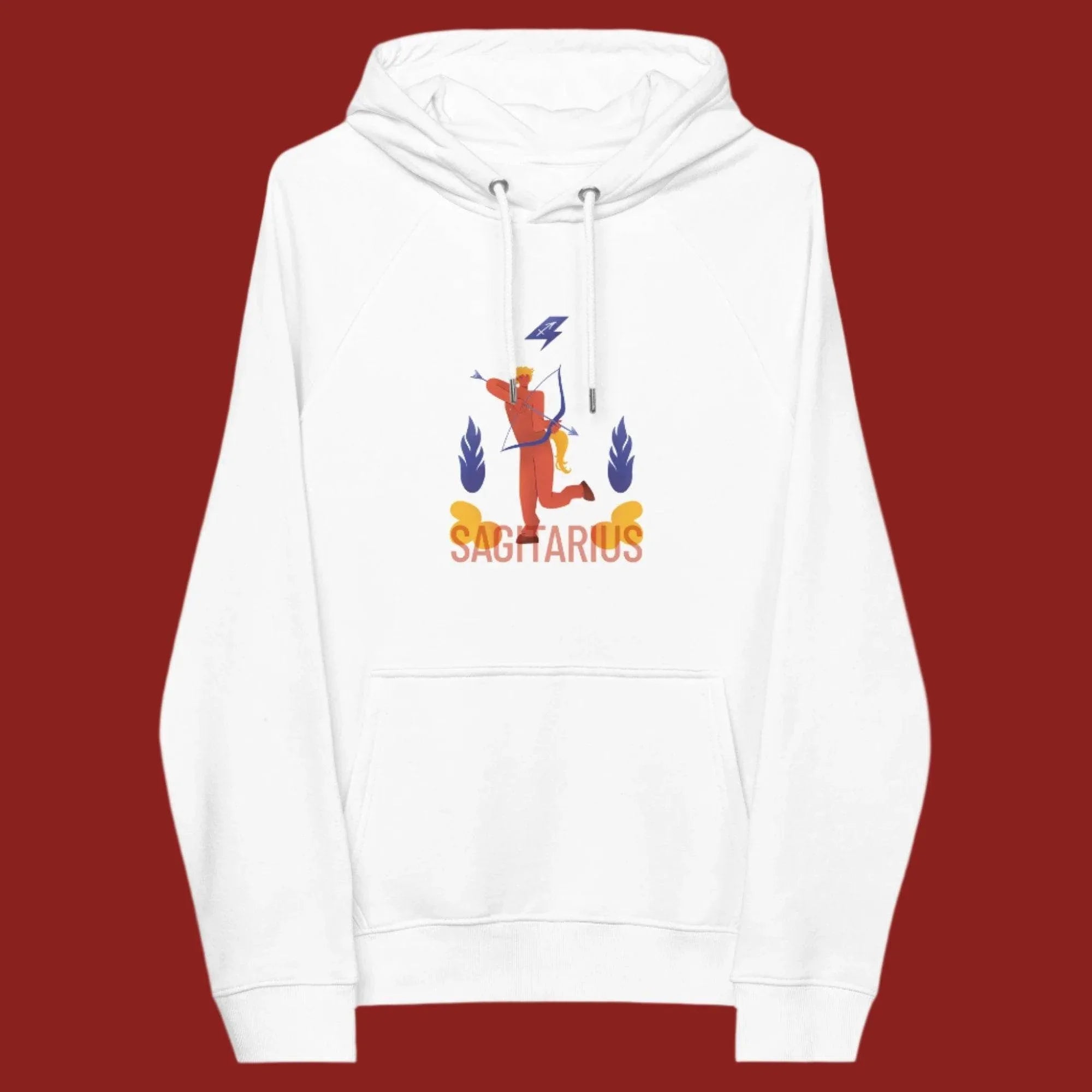 Sagittarius Unisex Eco Raglan Hoodie - Raw Edition - KOOMQUAT