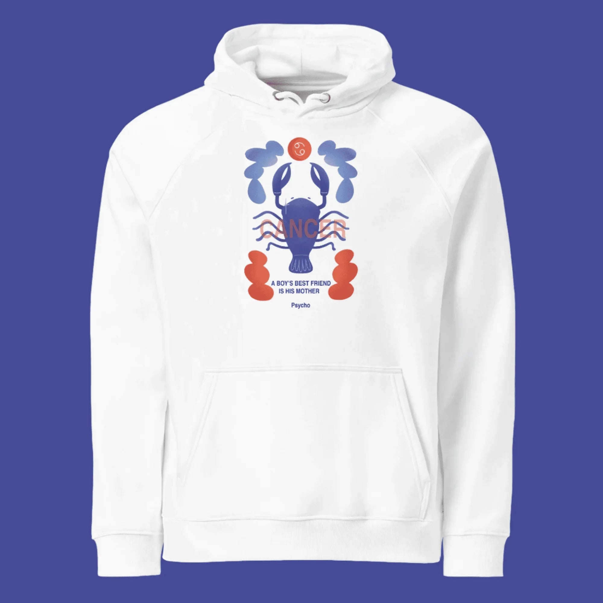 Cancer Unisex Eco Raglan Hoodie - Psycho Edition - KOOMQUAT