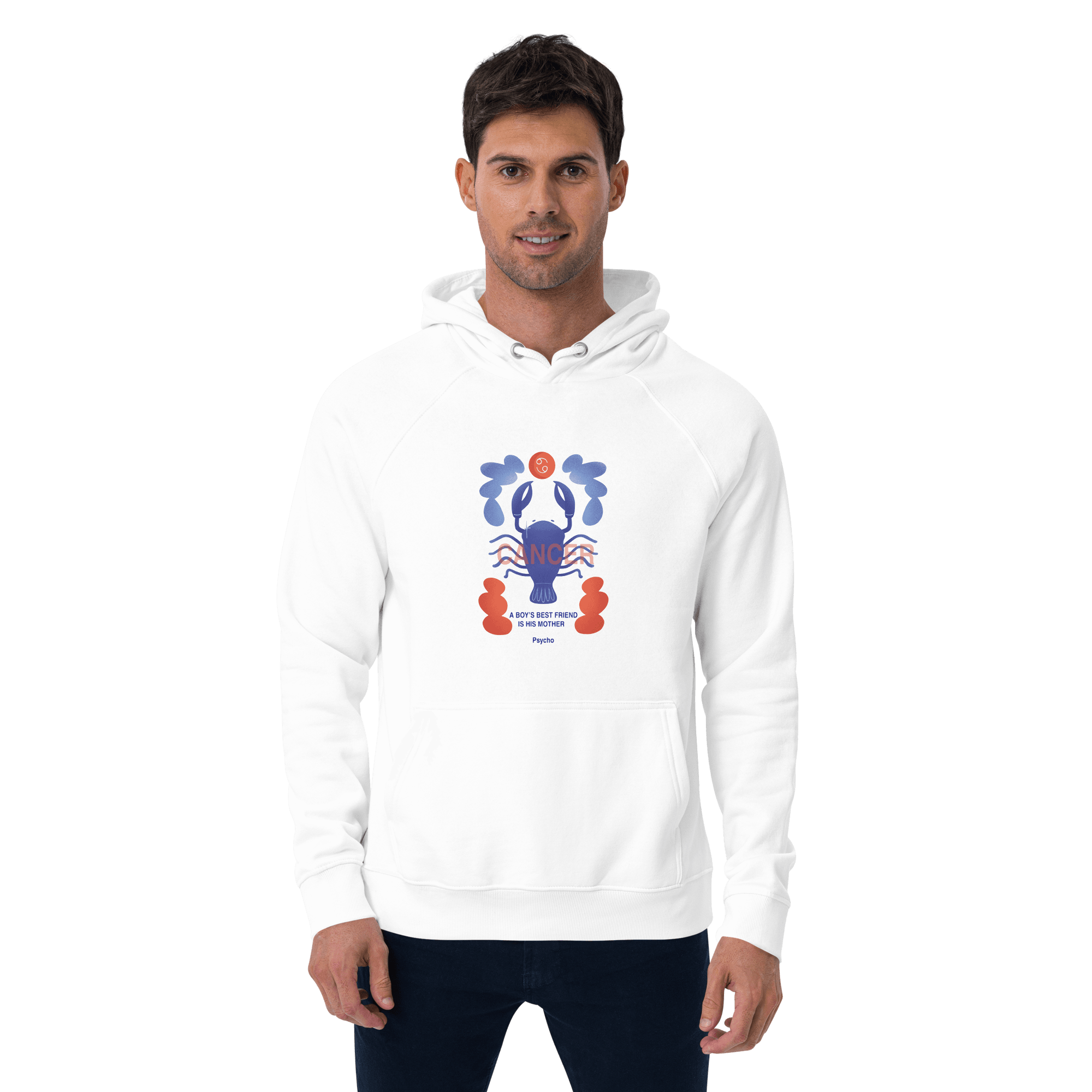 Cancer Unisex Eco Raglan Hoodie - Psycho Edition -