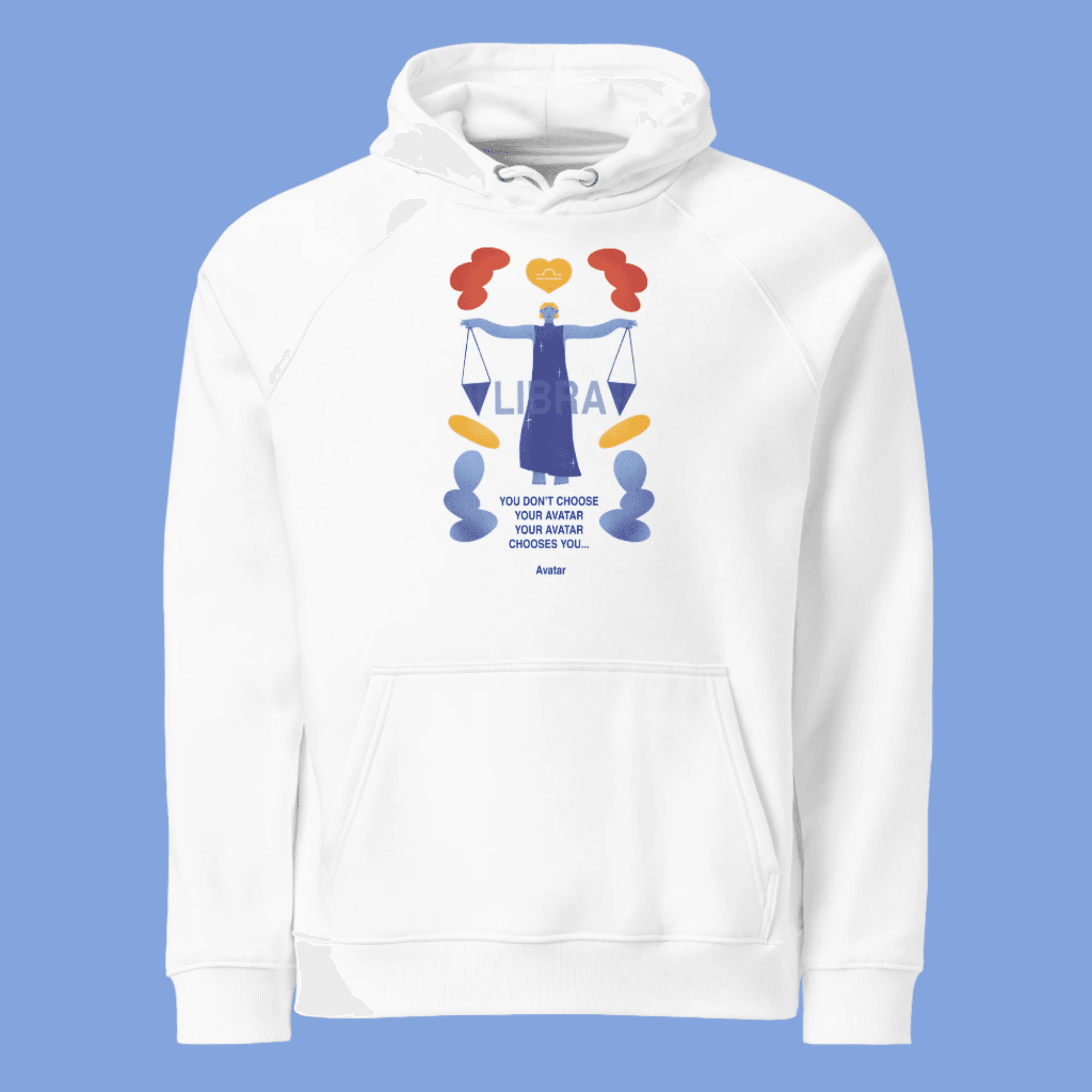 Libra Unisex Eco Raglan Hoodie - Avatar Edition -