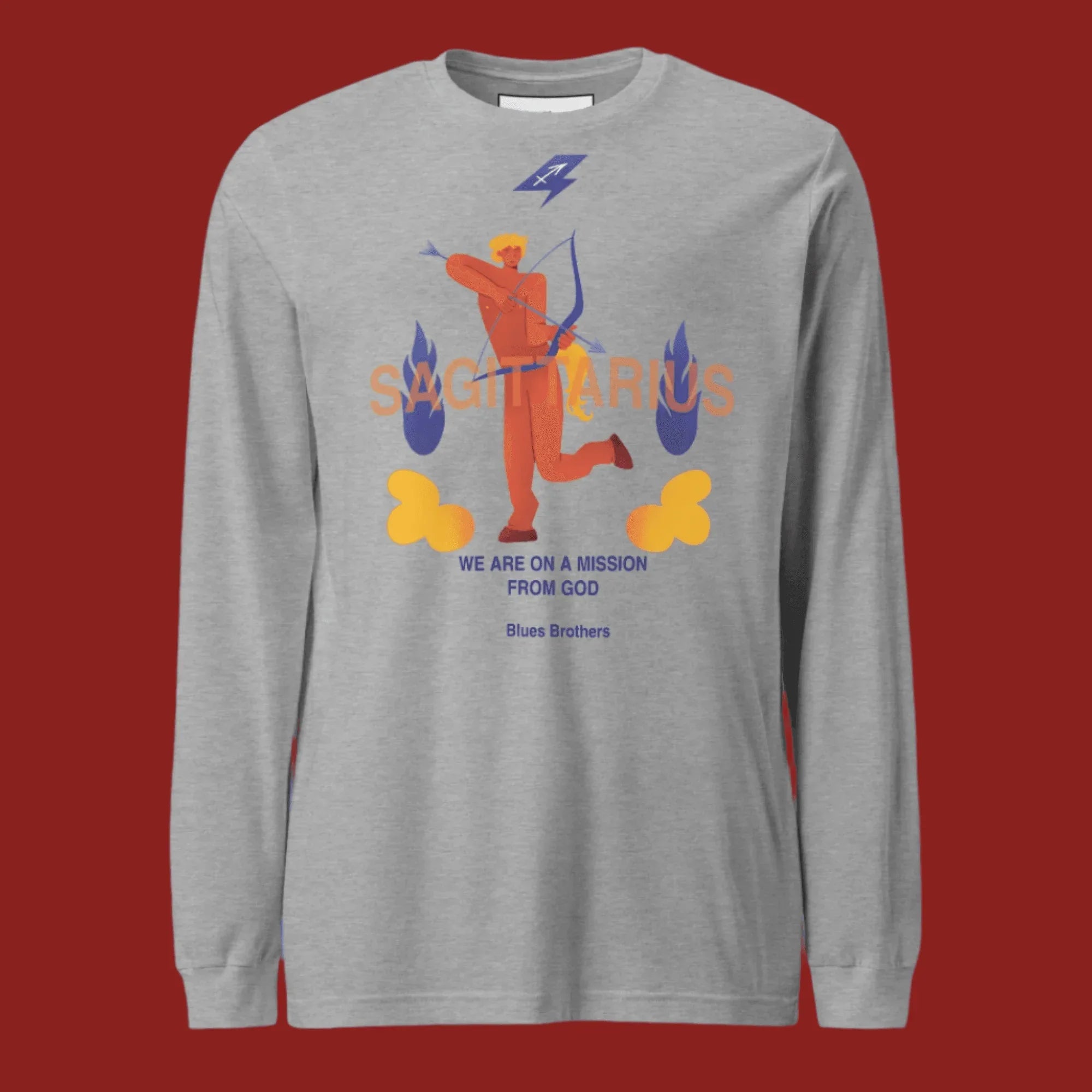 Sagittarius Unisex Long Sleeve Tee - The Blues Brothers Edition - KOOMQUAT