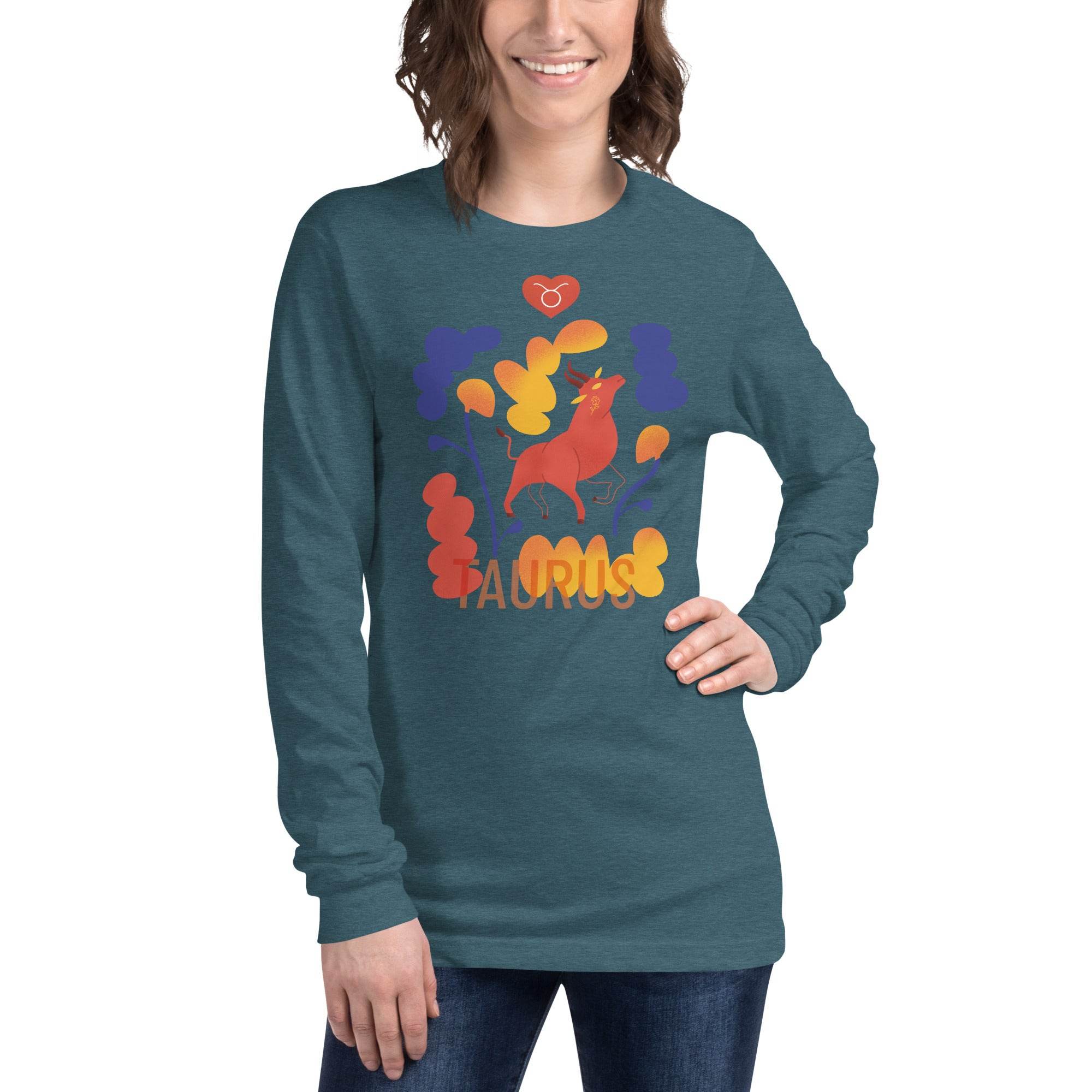 TAURUS Unisex Long Sleeve Tee Raw -