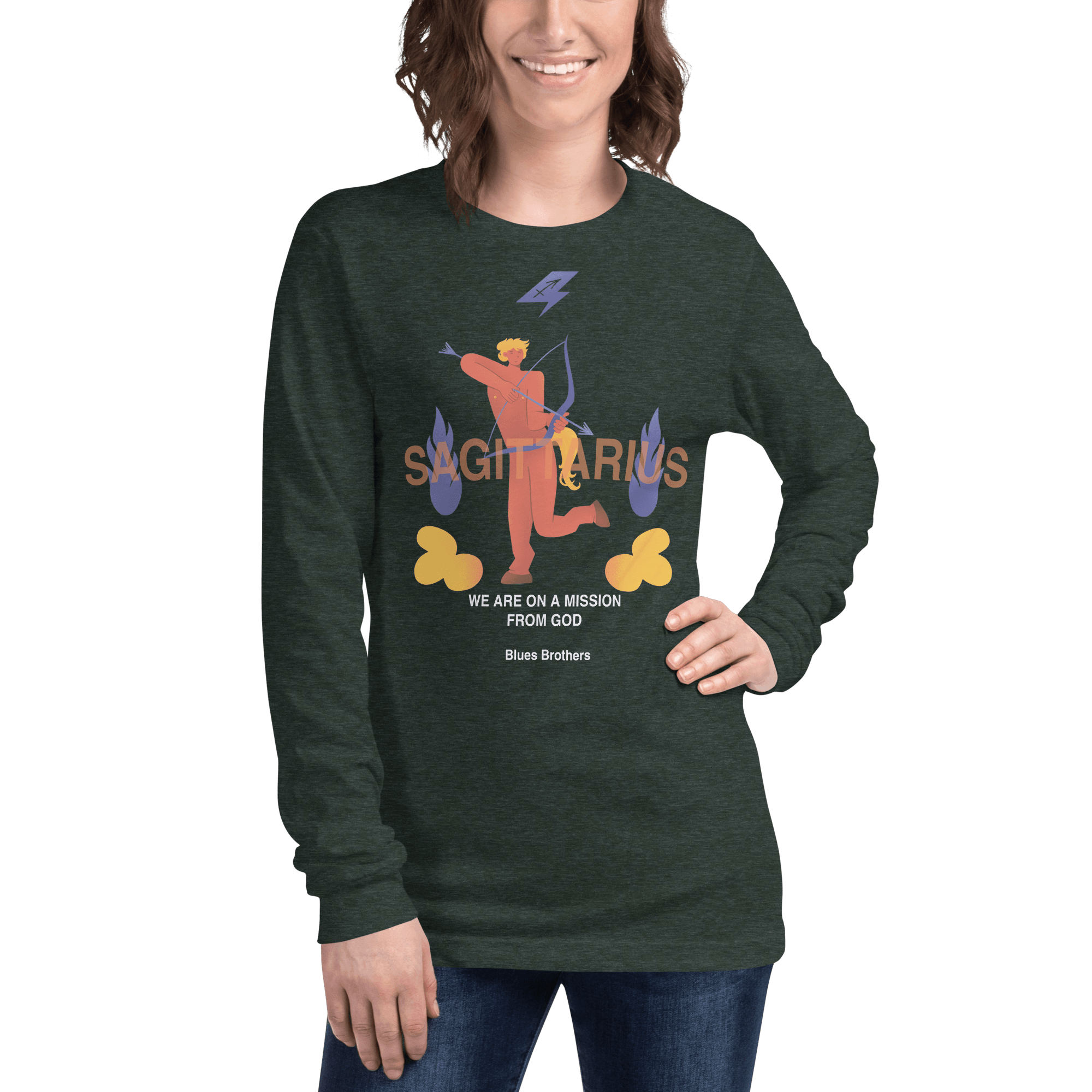 Sagittarius Unisex Long Sleeve Tee - The Blues Brothers Edition -