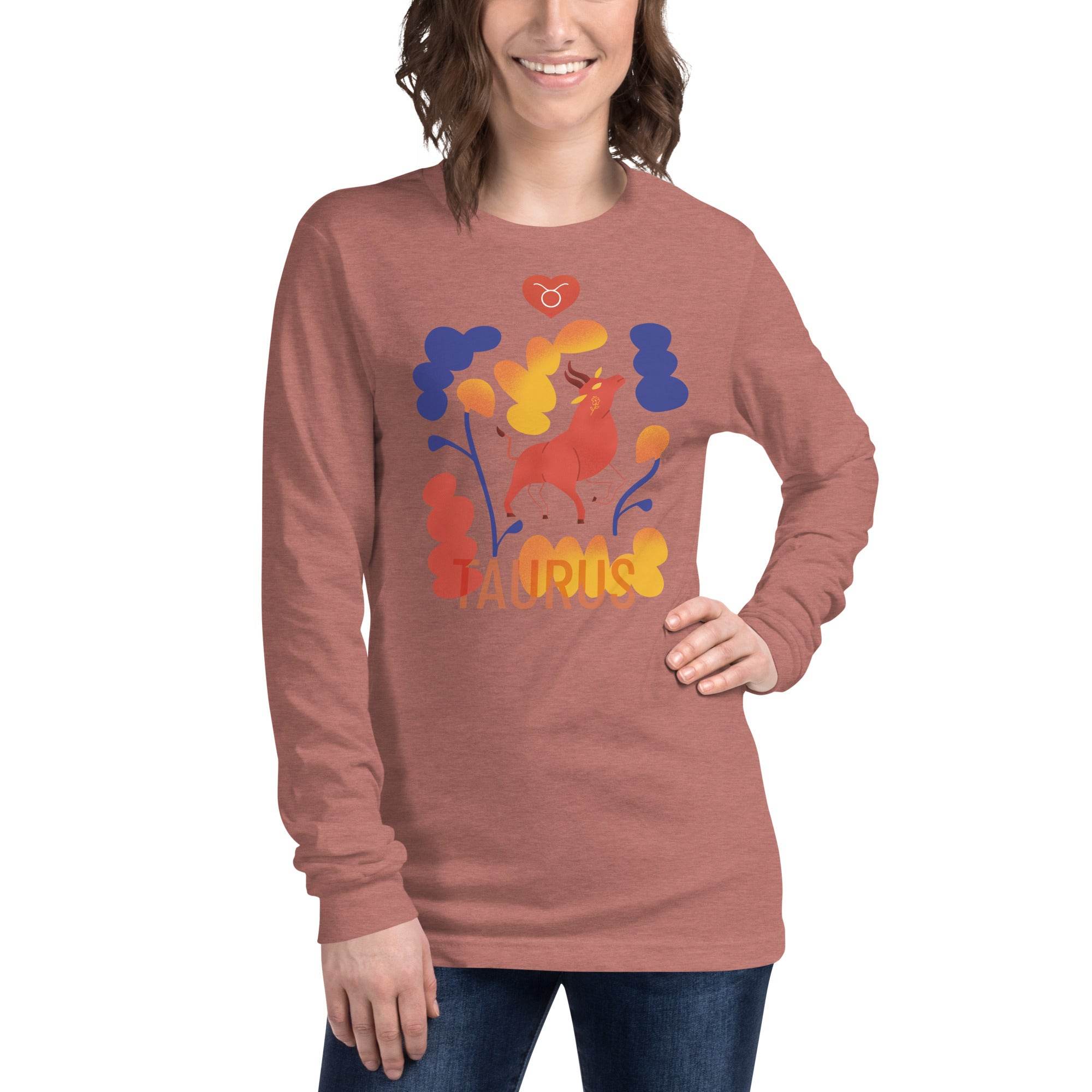 TAURUS Unisex Long Sleeve Tee Raw -