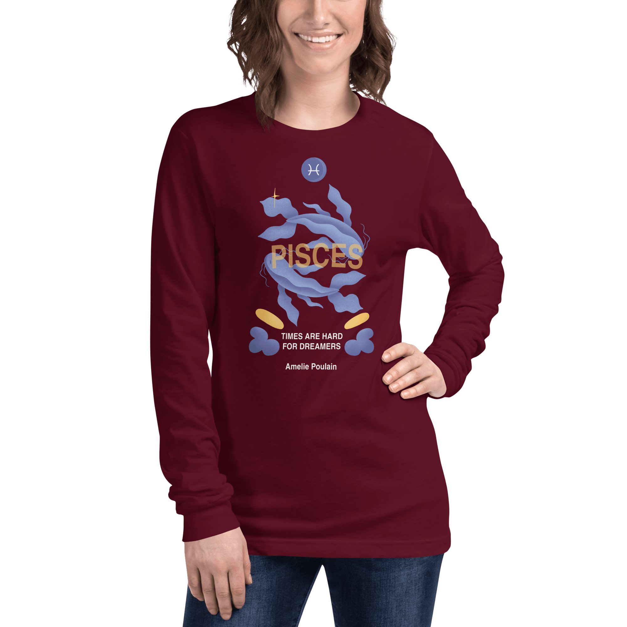 Pisces Unisex Long Sleeve Tee - Amelie Poulain Edition -