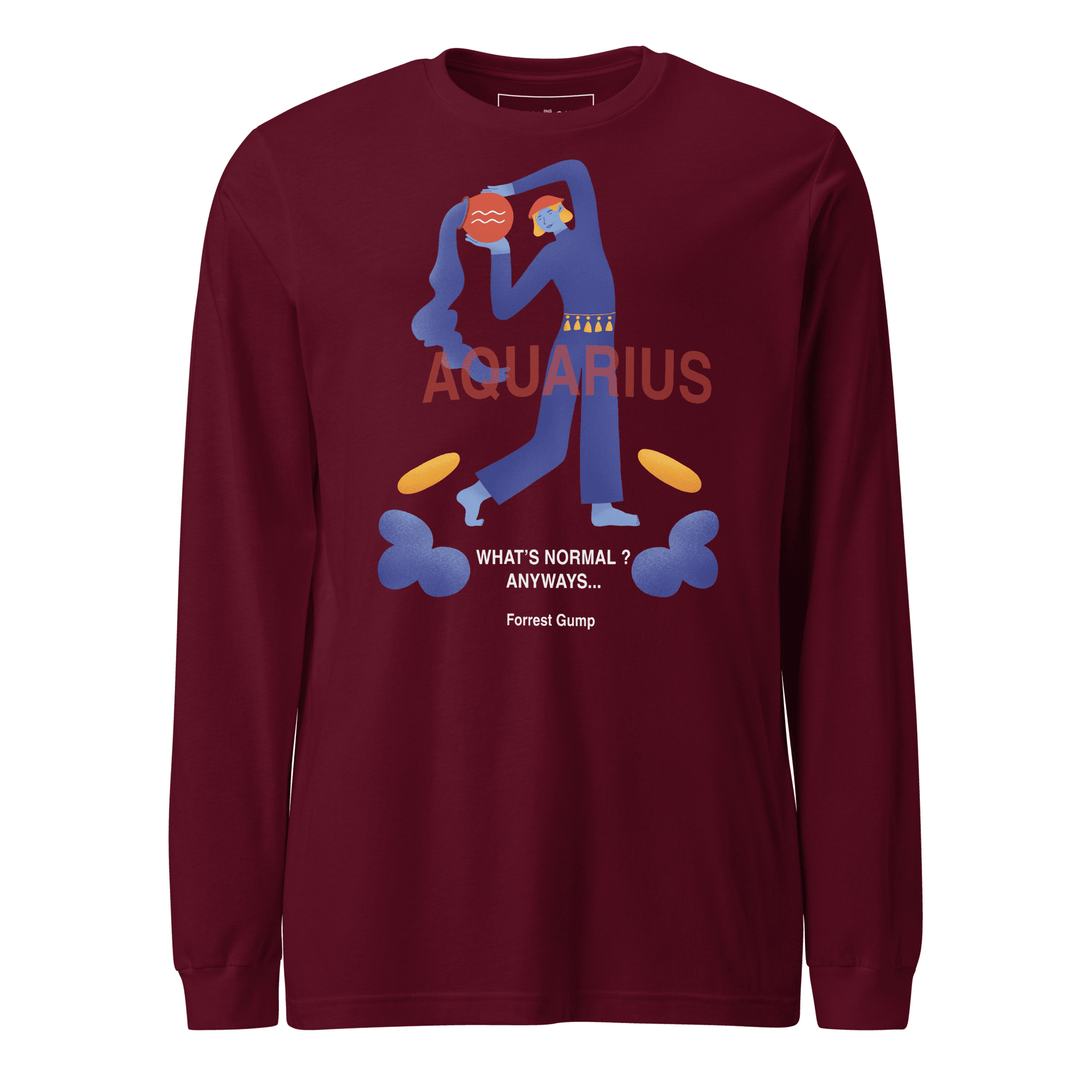 Aquarius Unisex Long Sleeve Tee - Forrest Gump Edition -