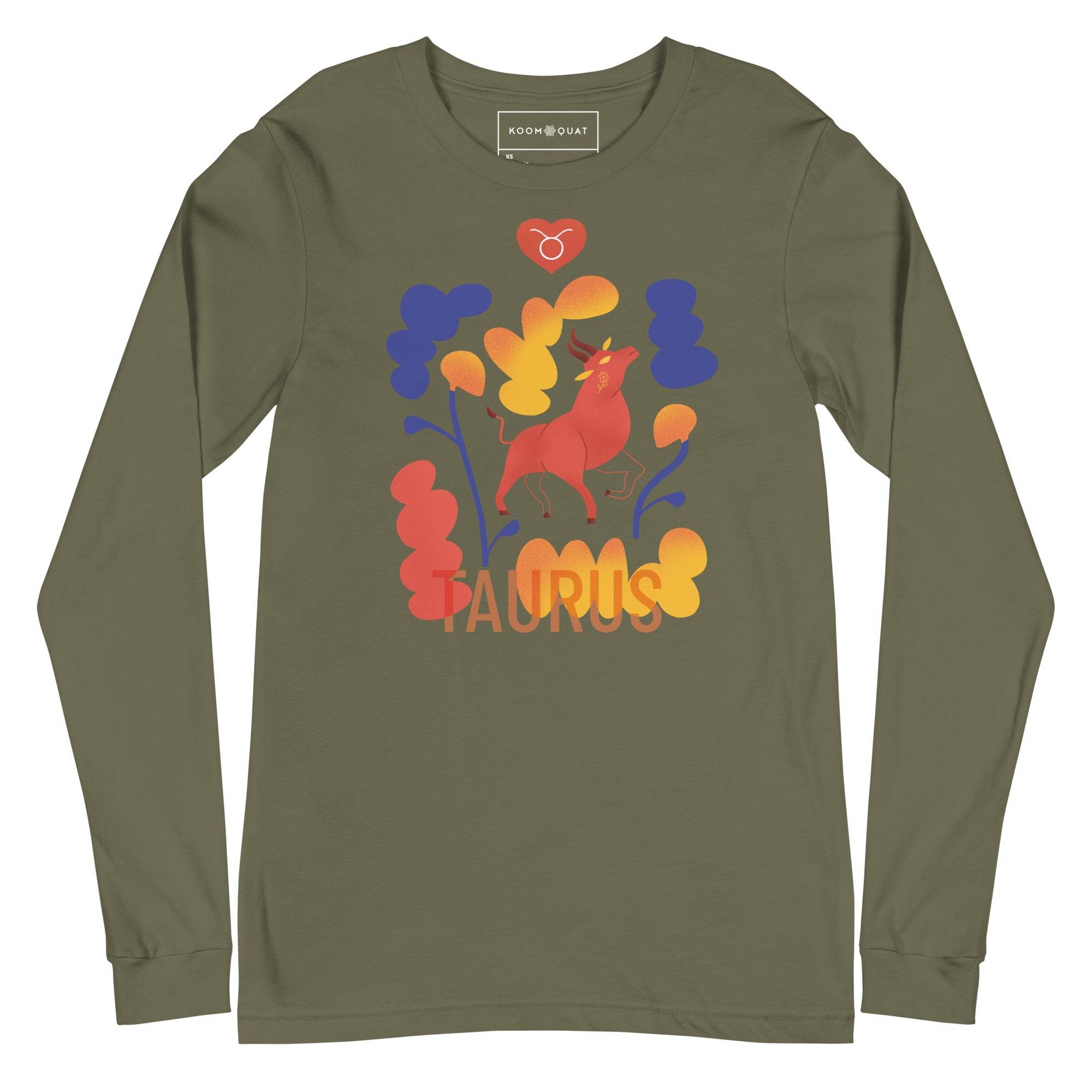 TAURUS Unisex Long Sleeve Tee Raw -