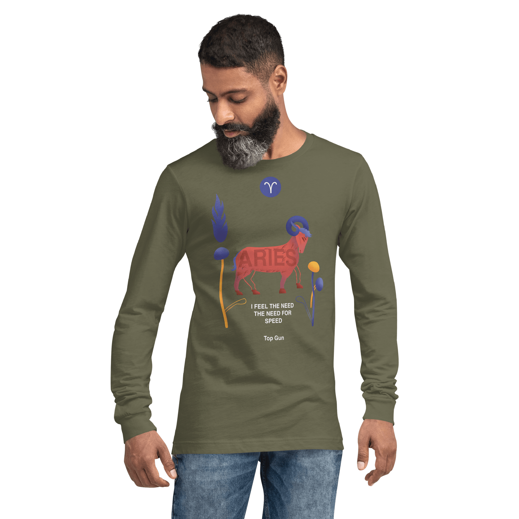 Aries Unisex Long Sleeve Tee Top Gun - Edition -