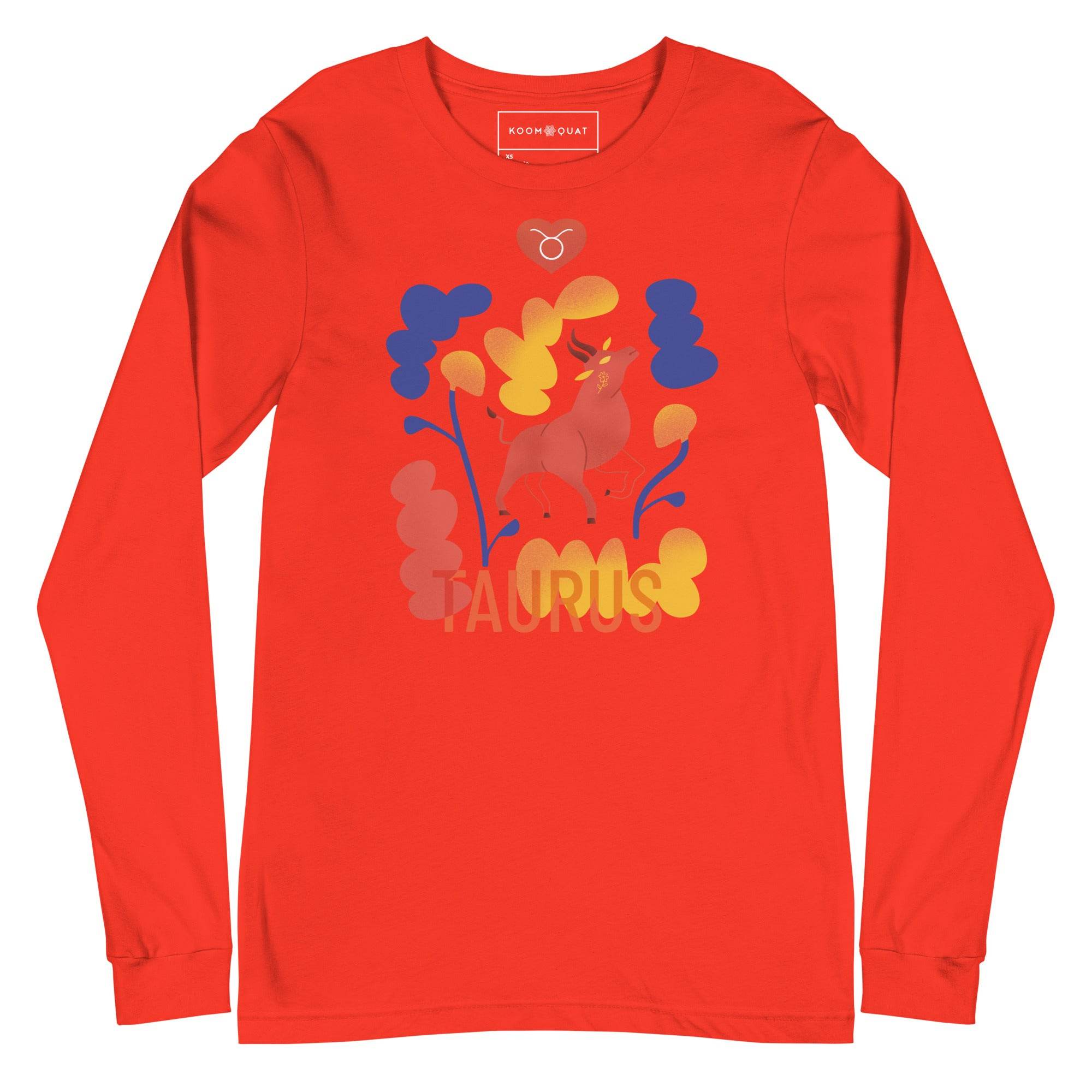 TAURUS Unisex Long Sleeve Tee Raw -
