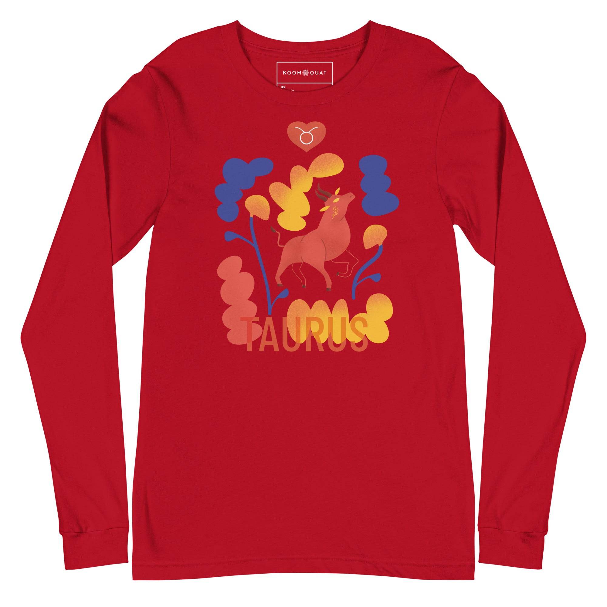 TAURUS Unisex Long Sleeve Tee Raw -