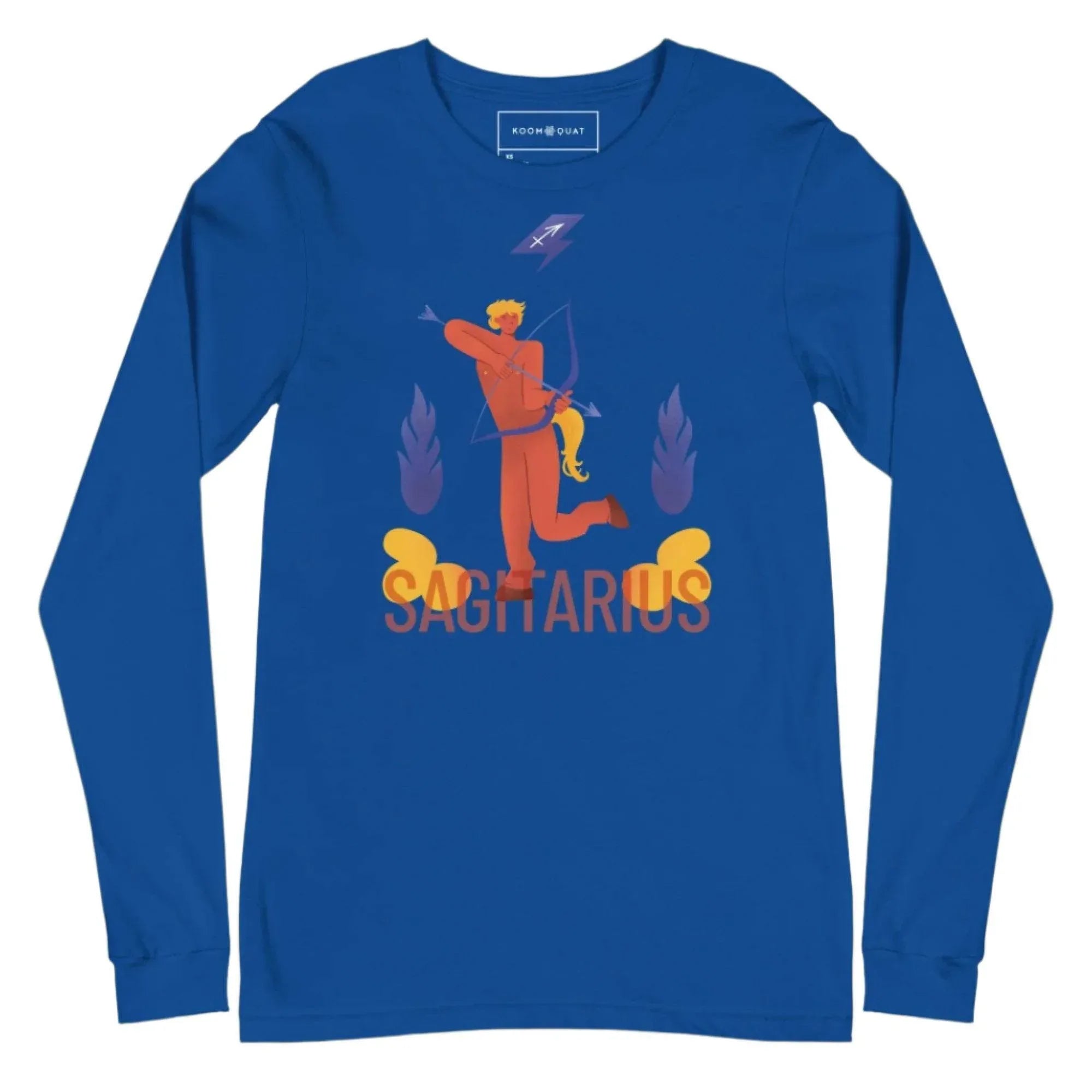 Sagittarius Unisex Long Sleeve Tee - Raw Edition - KOOMQUAT