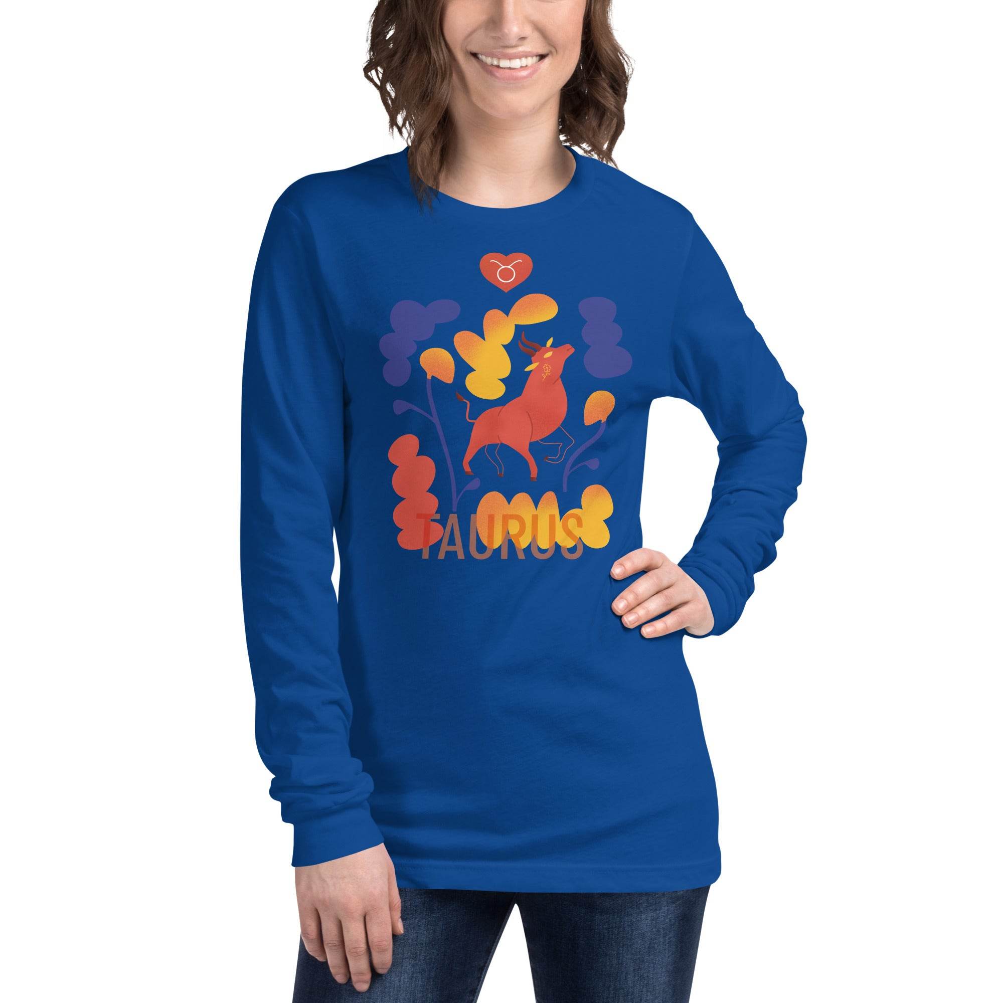 TAURUS Unisex Long Sleeve Tee Raw -