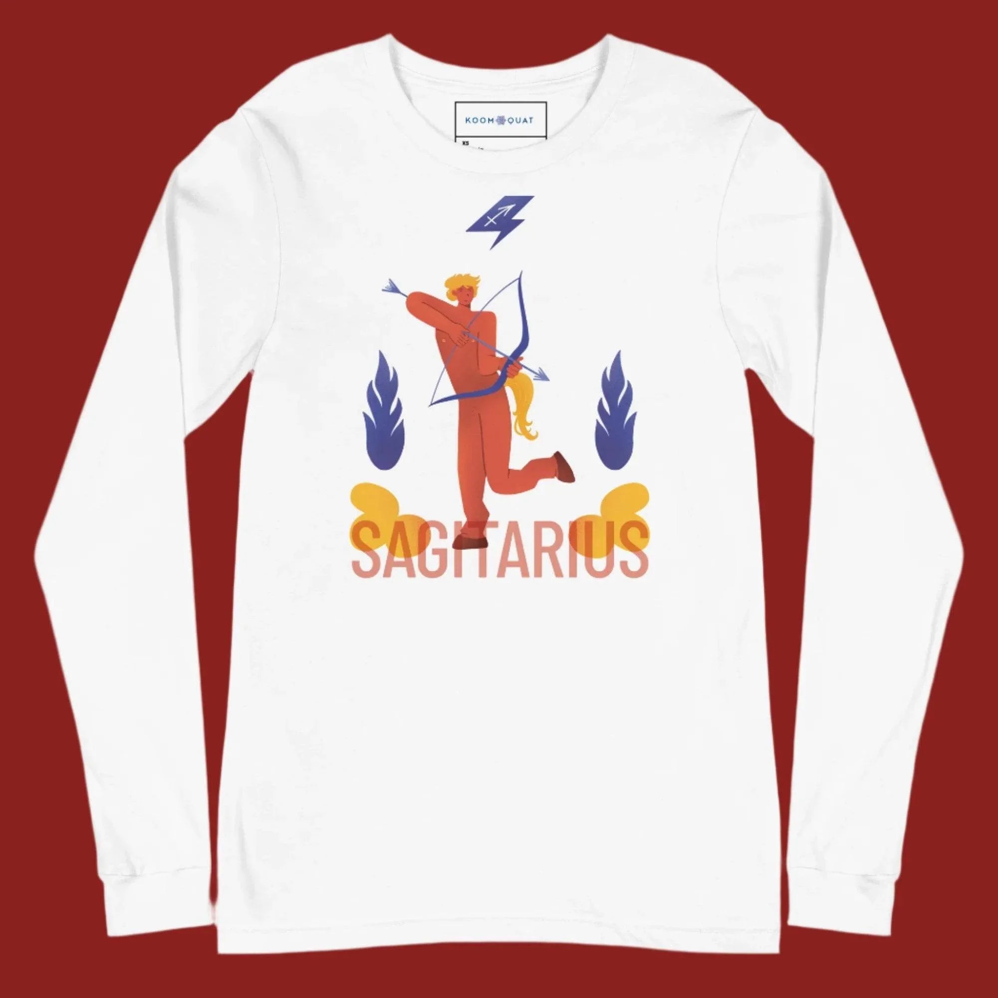 Sagittarius Unisex Long Sleeve Tee - Raw Edition - KOOMQUAT