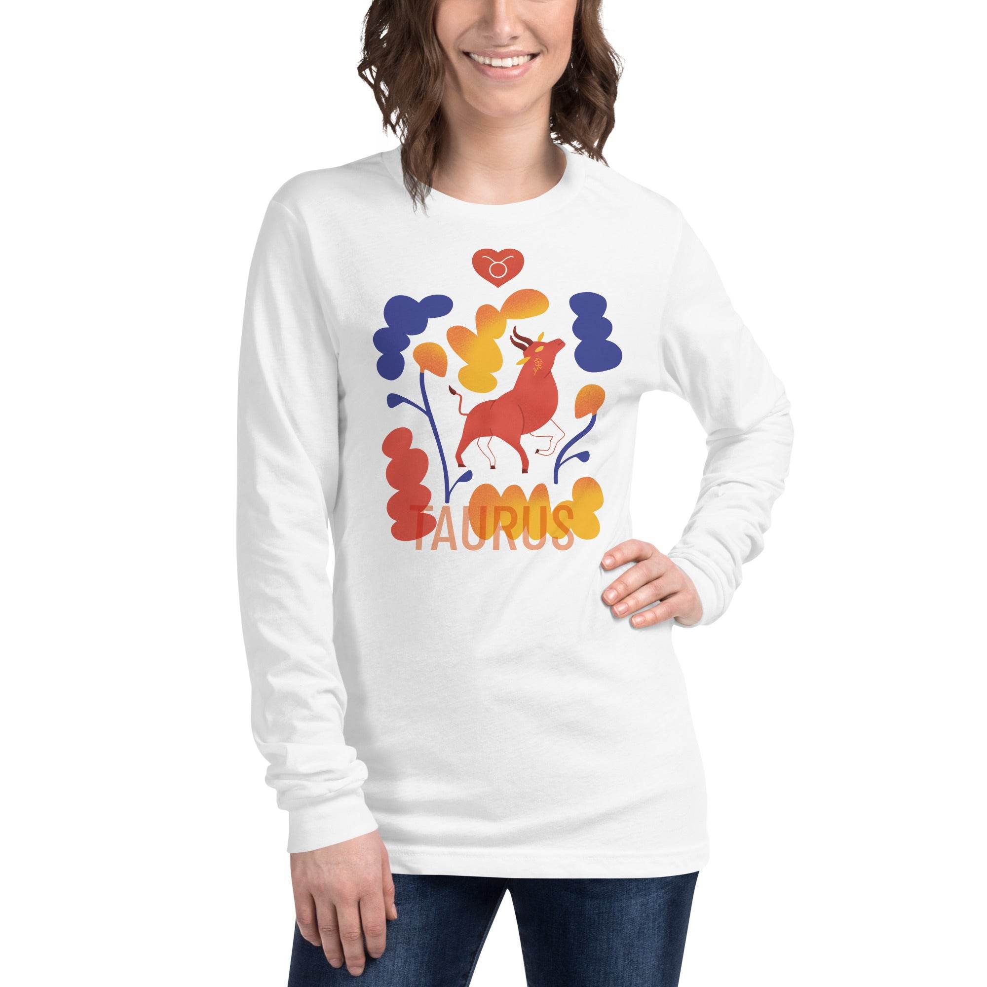 TAURUS Unisex Long Sleeve Tee Raw -