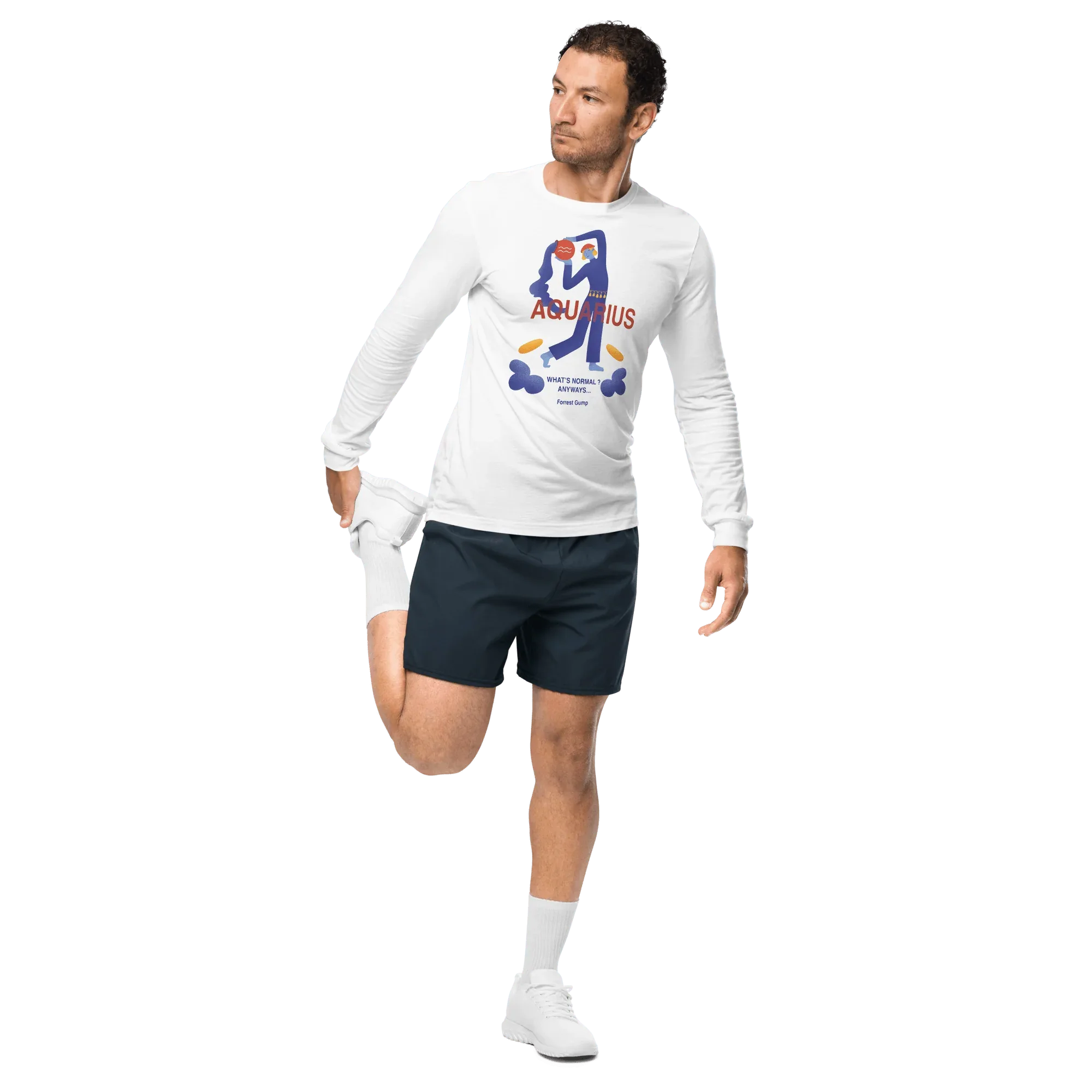 Aquarius Unisex Long Sleeve Tee - Forrest Gump Edition - KOOMQUAT