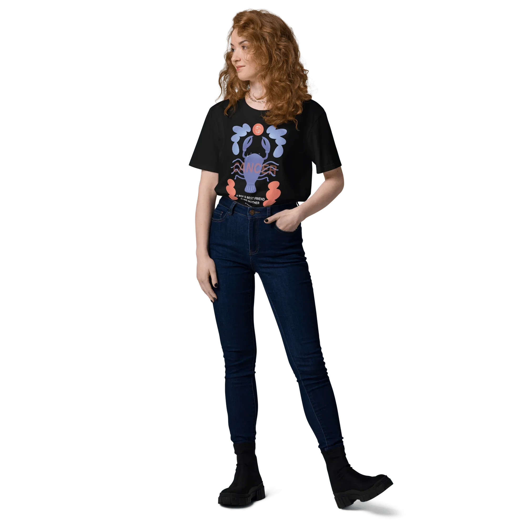 Cancer Unisex Organic Cotton T-Shirt - Psycho Edition - KOOMQUAT
