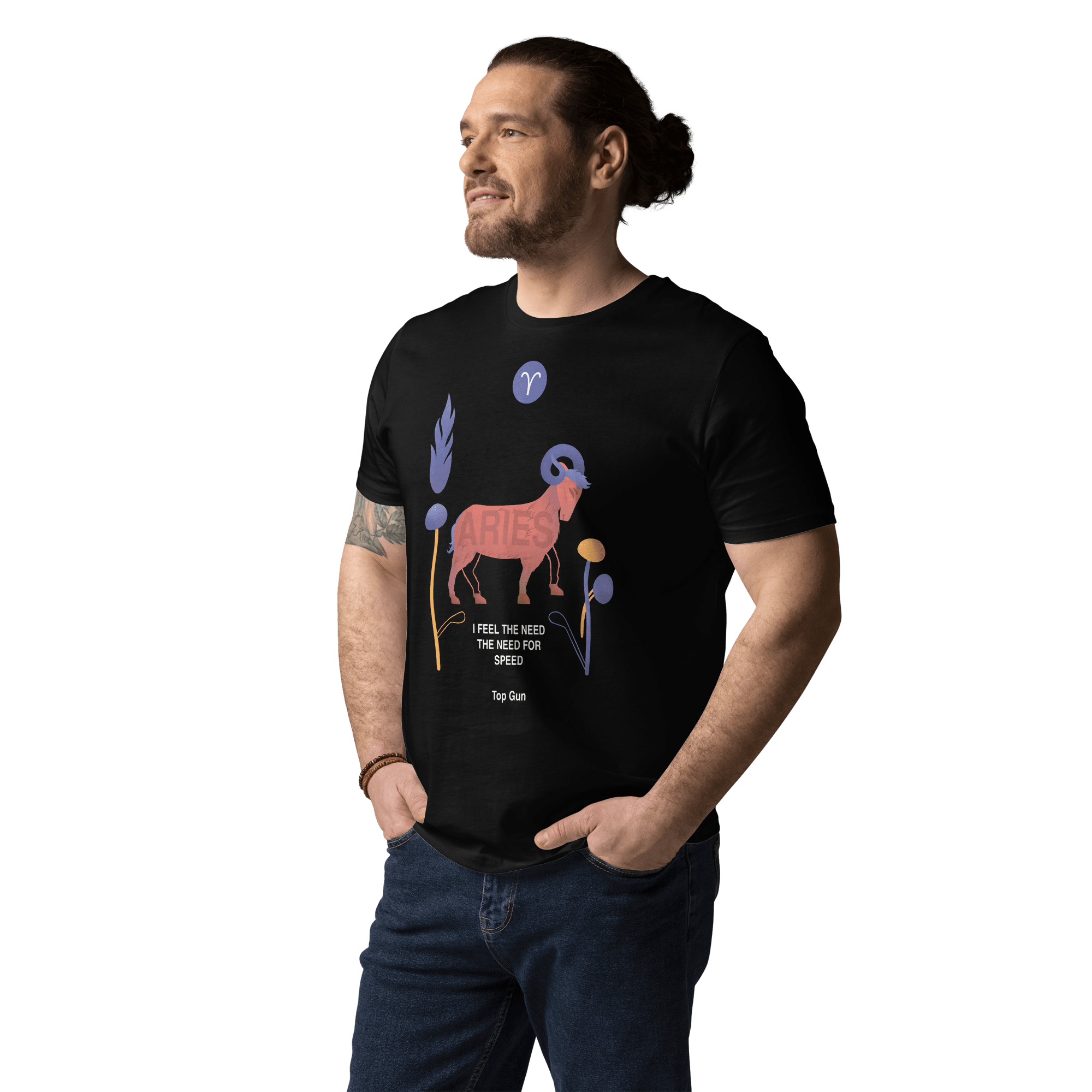 ARIES Unisex Organic Cotton T-Shirt Top Gun - Edition -