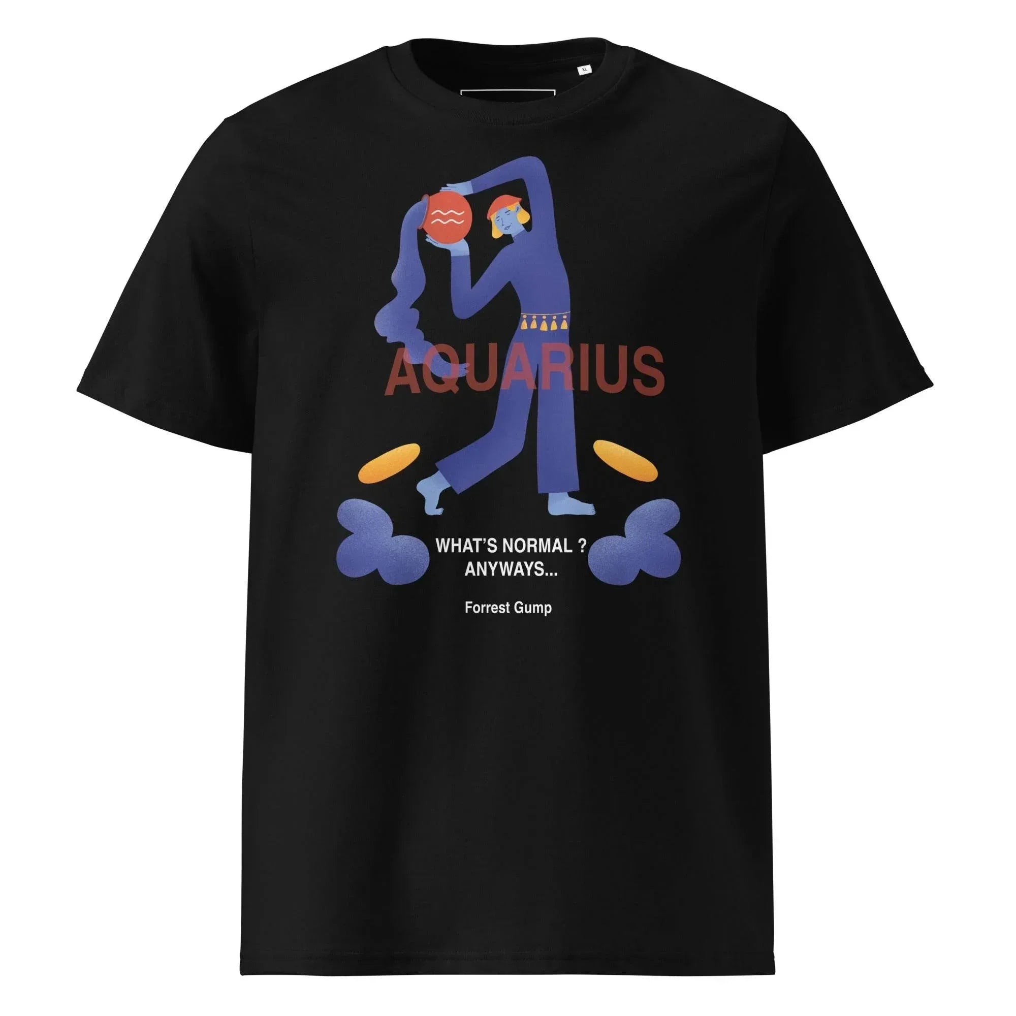 Aquarius Unisex Organic Cotton T-Shirt - Forrest Gump Edition (New Layout) - KOOMQUAT