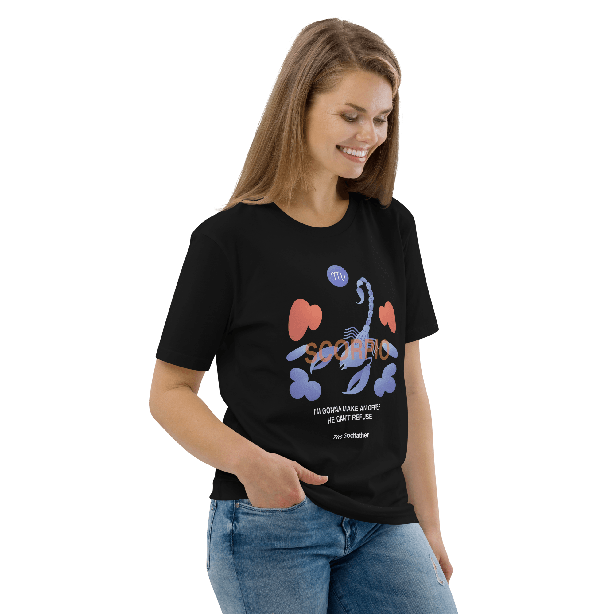 SCORPIO Unisex organic cotton t-shirt Godfather B -