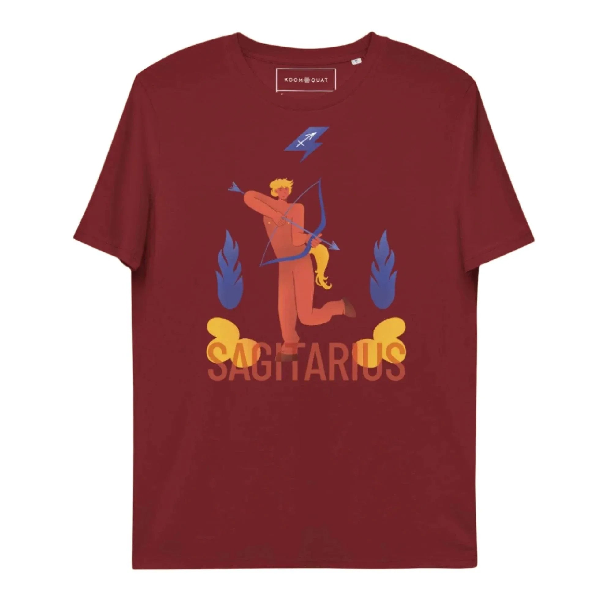 Sagittarius Unisex Organic Cotton T-Shirt - Raw Edition - KOOMQUAT