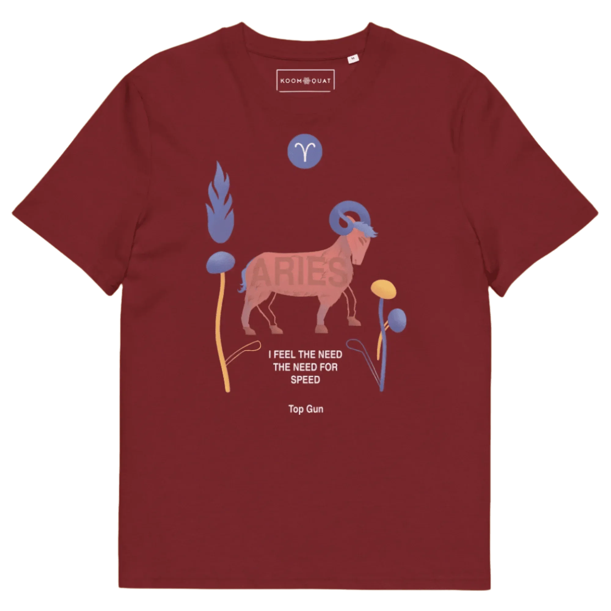 ARIES Unisex Organic Cotton T-Shirt Top Gun - Edition - KOOMQUAT