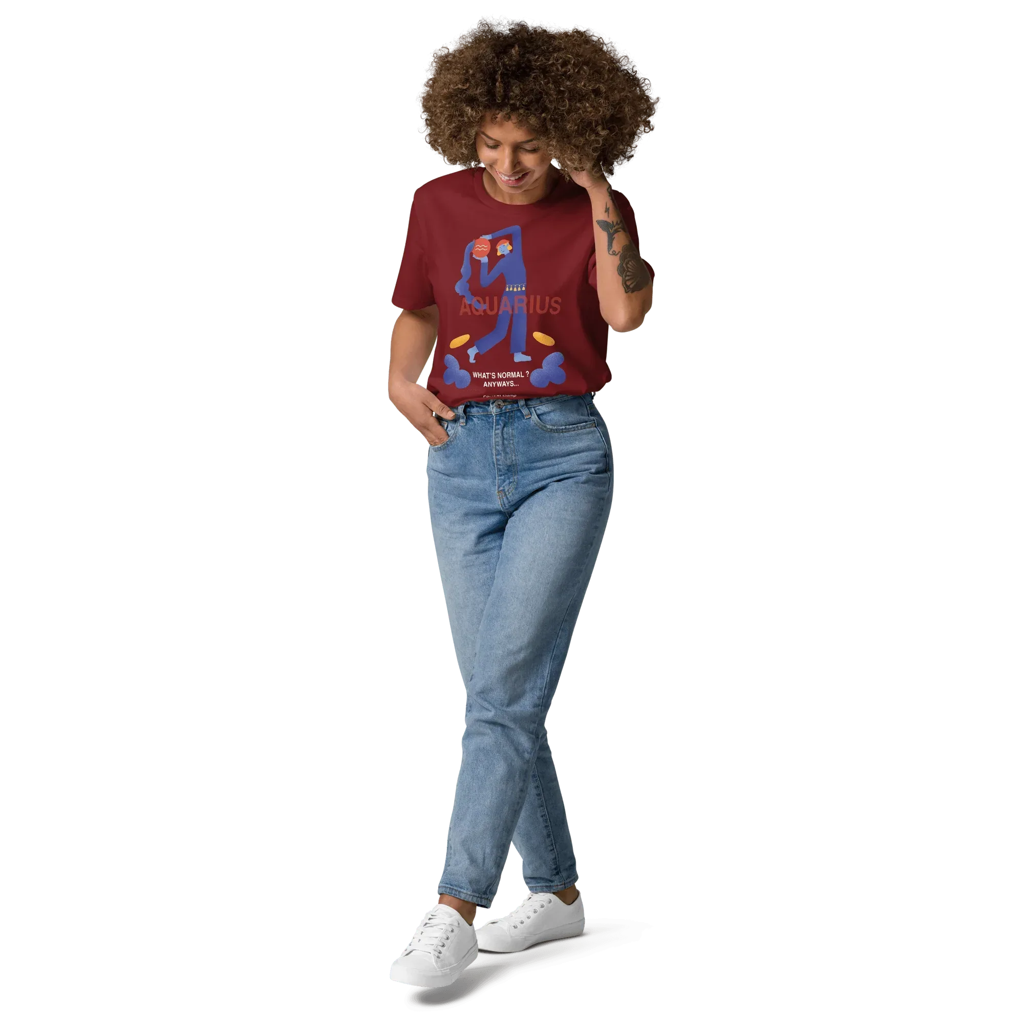 Aquarius Unisex Organic Cotton T-Shirt - Forrest Gump Edition (New Layout) - KOOMQUAT