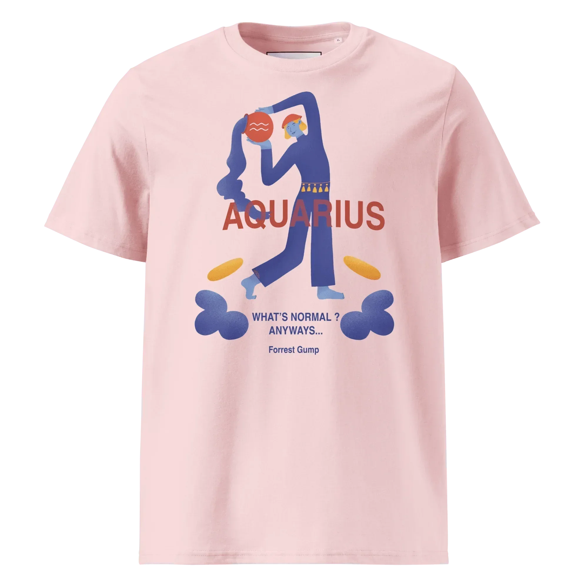 Aquarius Unisex Organic Cotton T-Shirt - Forrest Gump Edition (New Layout) - KOOMQUAT