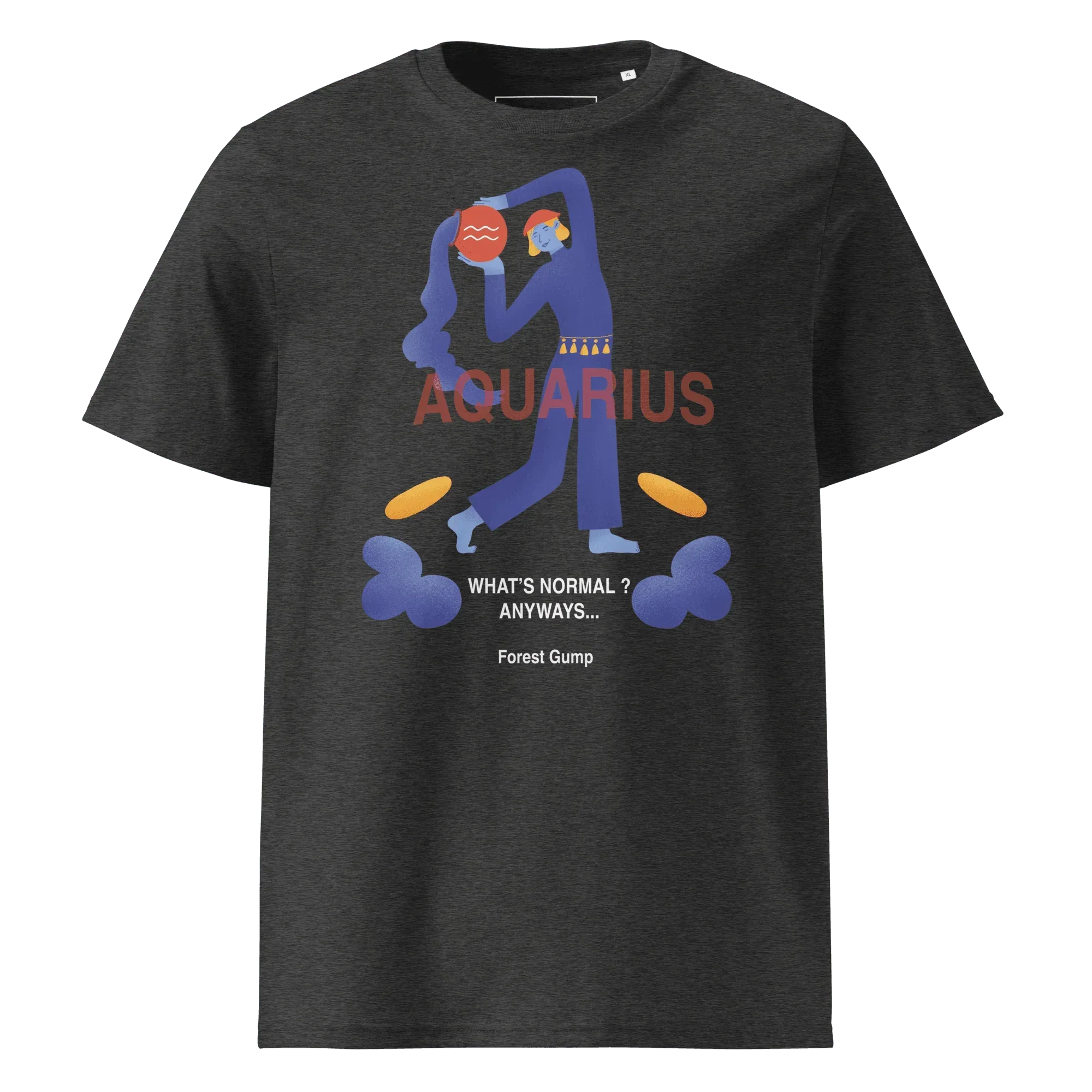 Aquarius Unisex Organic Cotton T-Shirt - Forrest Gump Edition (New Layout) - KOOMQUAT
