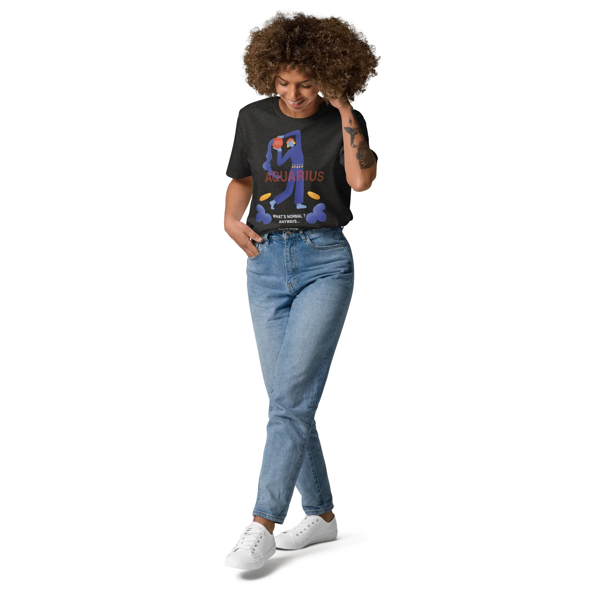 Aquarius Unisex Organic Cotton T-Shirt - Forrest Gump Edition (New Layout) - KOOMQUAT