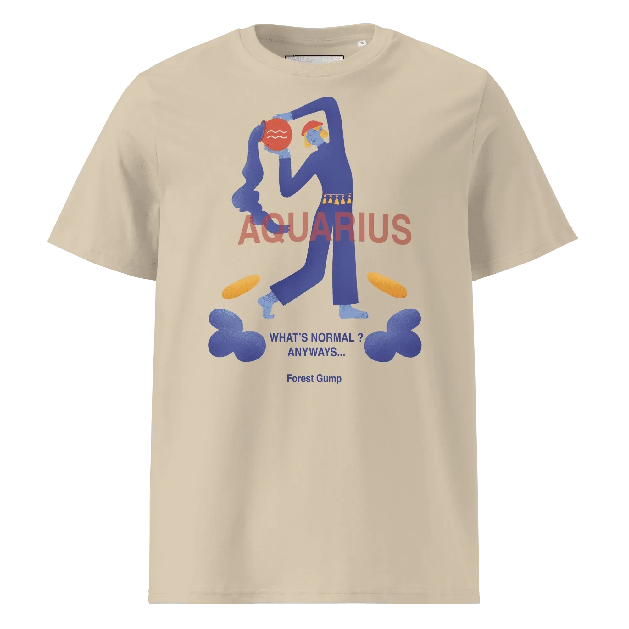 Aquarius Unisex Organic Cotton T-Shirt - Forrest Gump Edition (New Layout) - KOOMQUAT