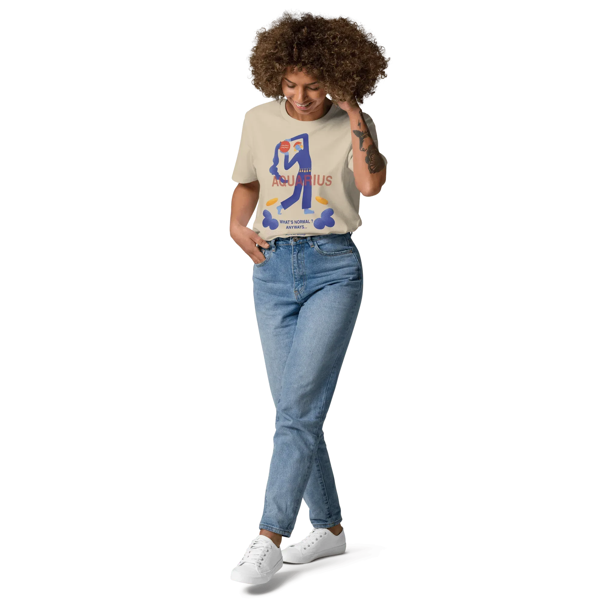 Aquarius Unisex Organic Cotton T-Shirt - Forrest Gump Edition (New Layout) - KOOMQUAT