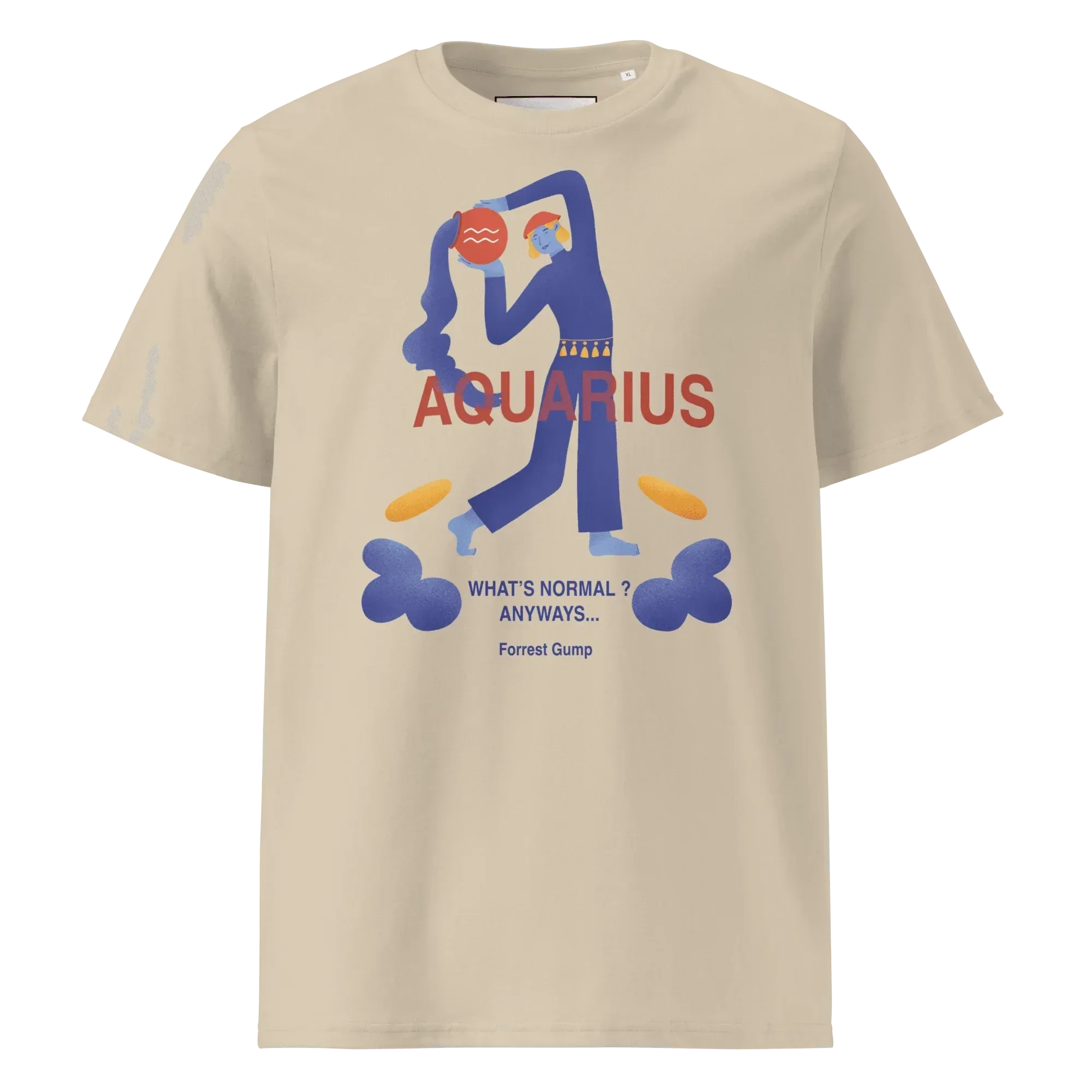 Aquarius Unisex Organic Cotton T-Shirt - Forrest Gump Edition (New Layout) - KOOMQUAT