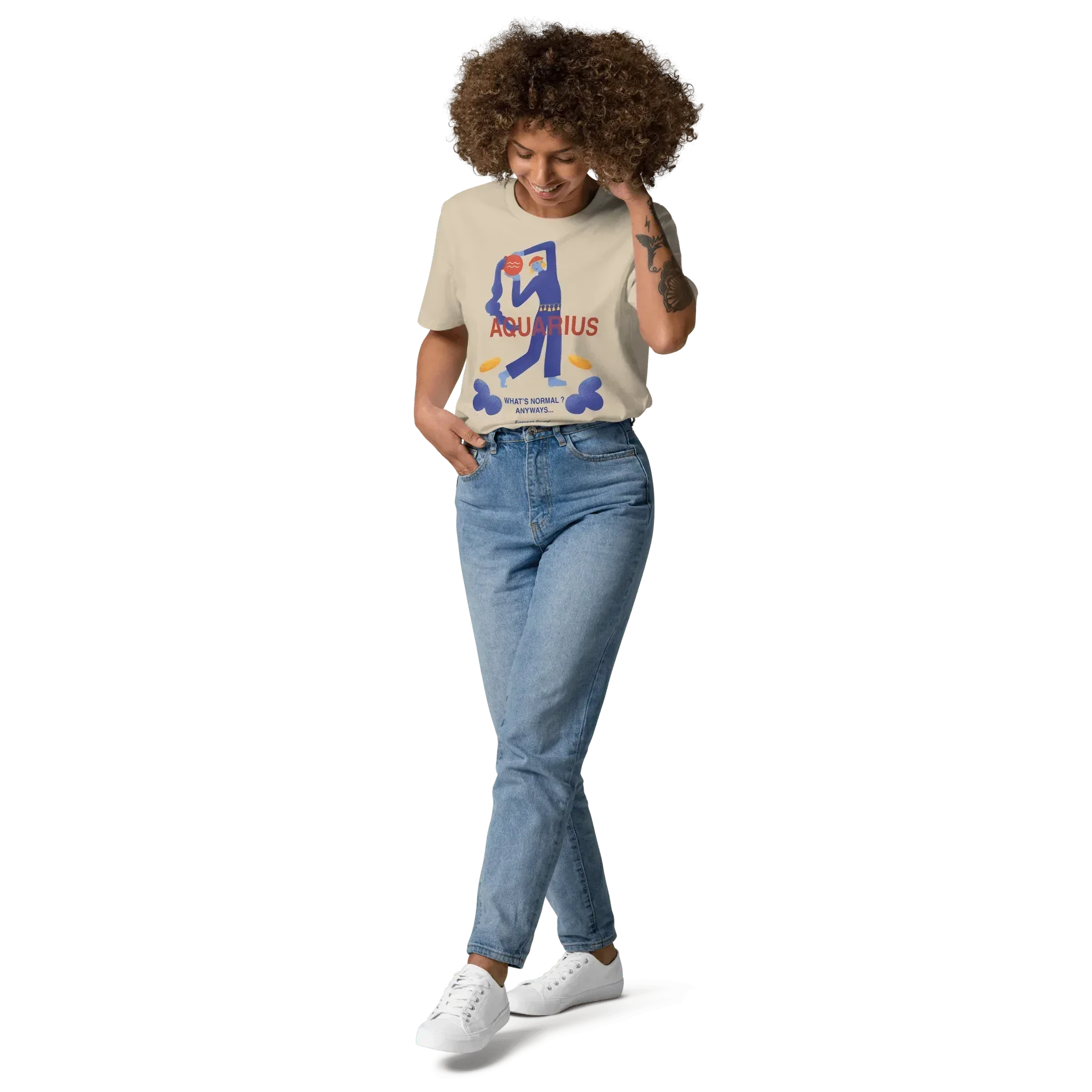 Aquarius Unisex Organic Cotton T-Shirt - Forrest Gump Edition (New Layout) - KOOMQUAT