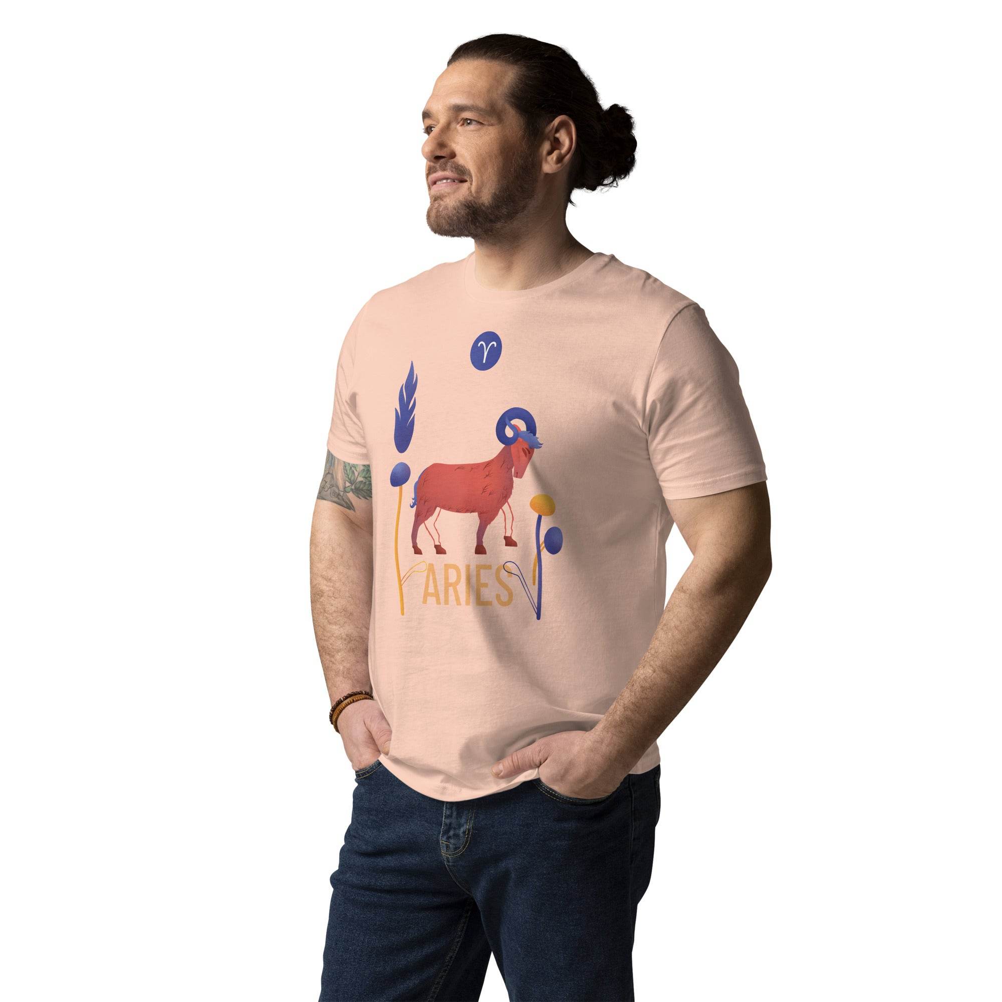 Aries Unisex Organic Cotton T-Shirt Raw -