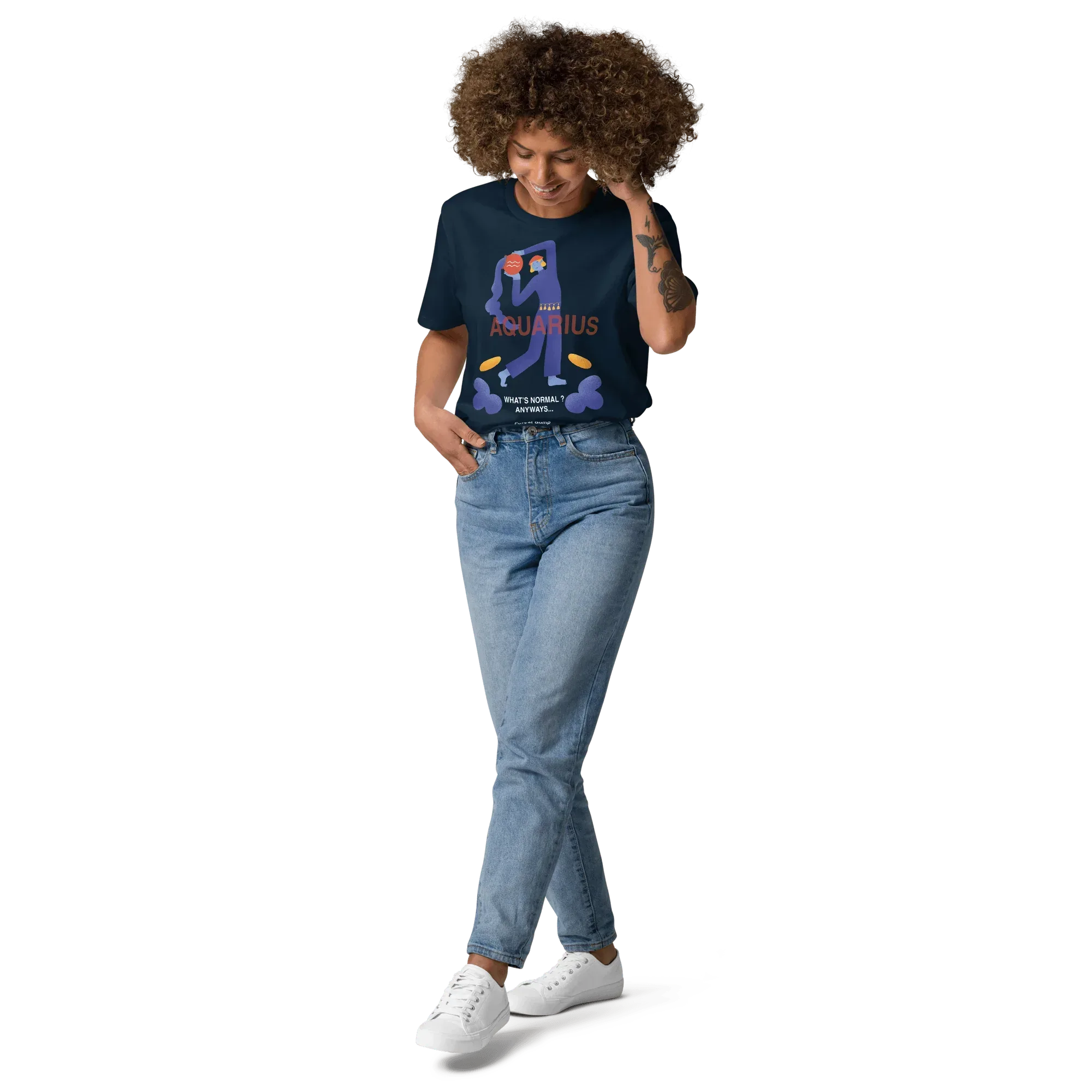 Aquarius Unisex Organic Cotton T-Shirt - Forrest Gump Edition (New Layout) - KOOMQUAT