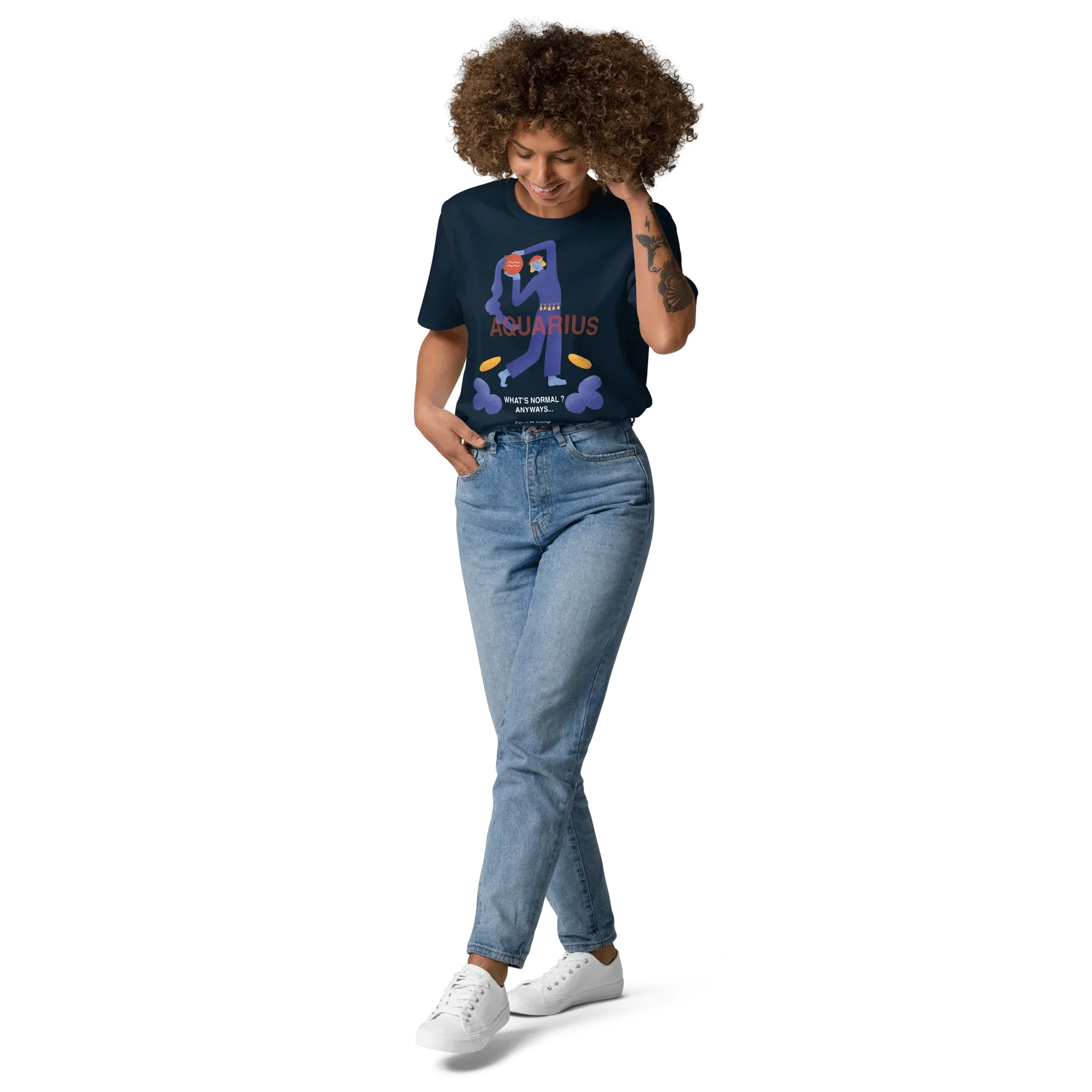 Aquarius Unisex Organic Cotton T-Shirt - Forrest Gump Edition (New Layout) - KOOMQUAT