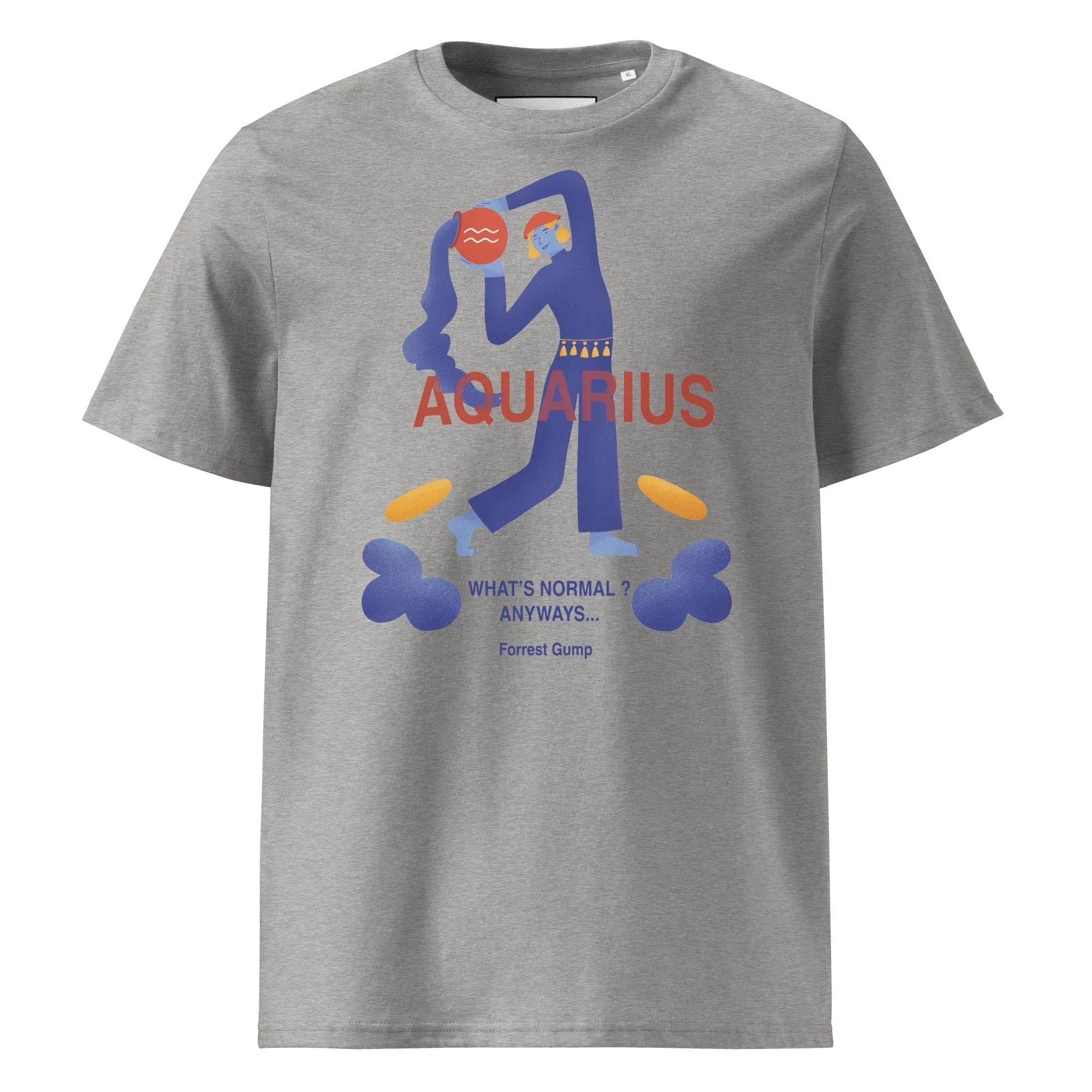 Aquarius Unisex Organic Cotton T-Shirt - Forrest Gump Edition (New Layout) - KOOMQUAT